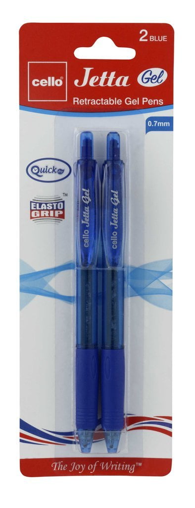 Cello Jetta Retractable Gel Pen blue (12 Packs)