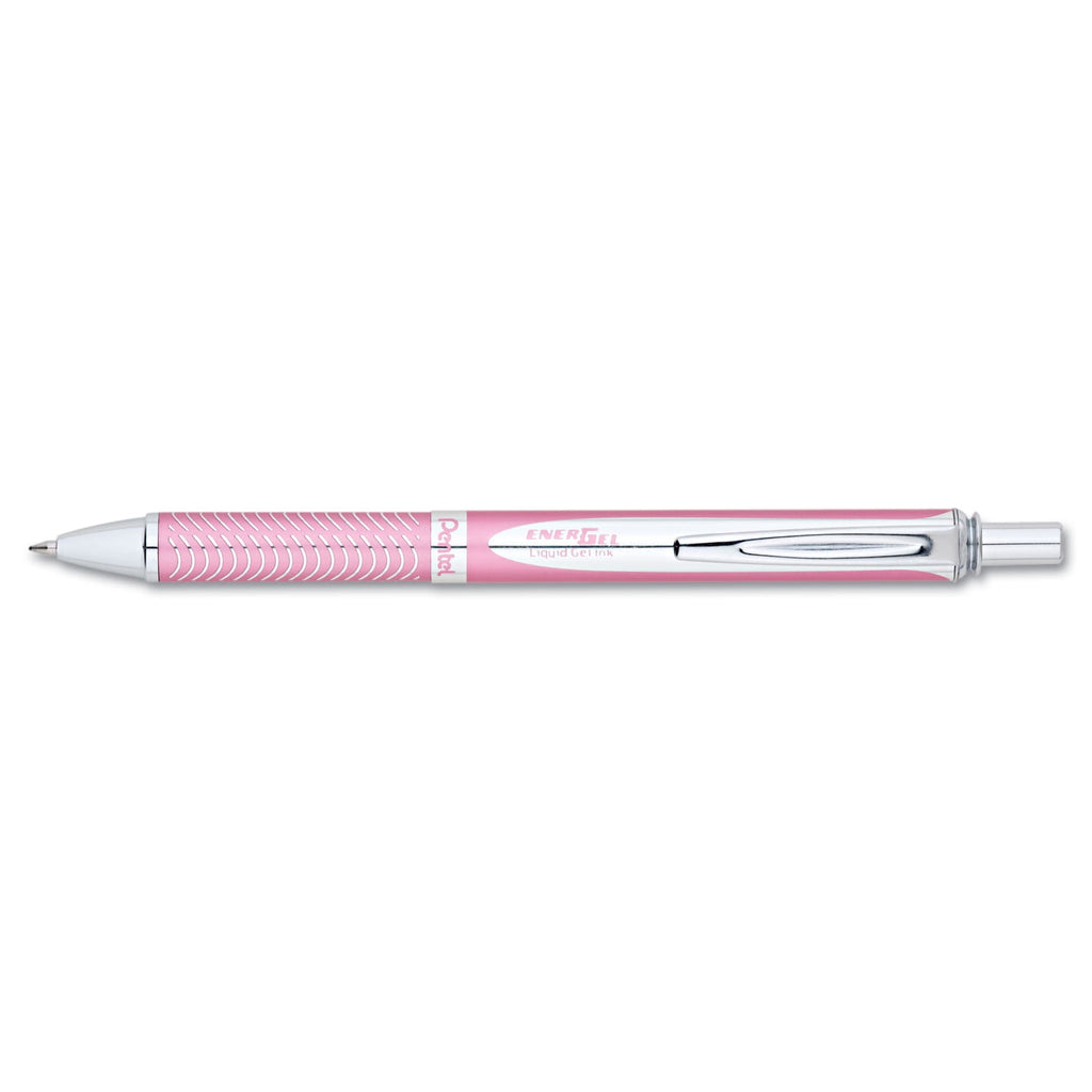 Pentel EnerGel Alloy Retractable Gel Pen - Pink
