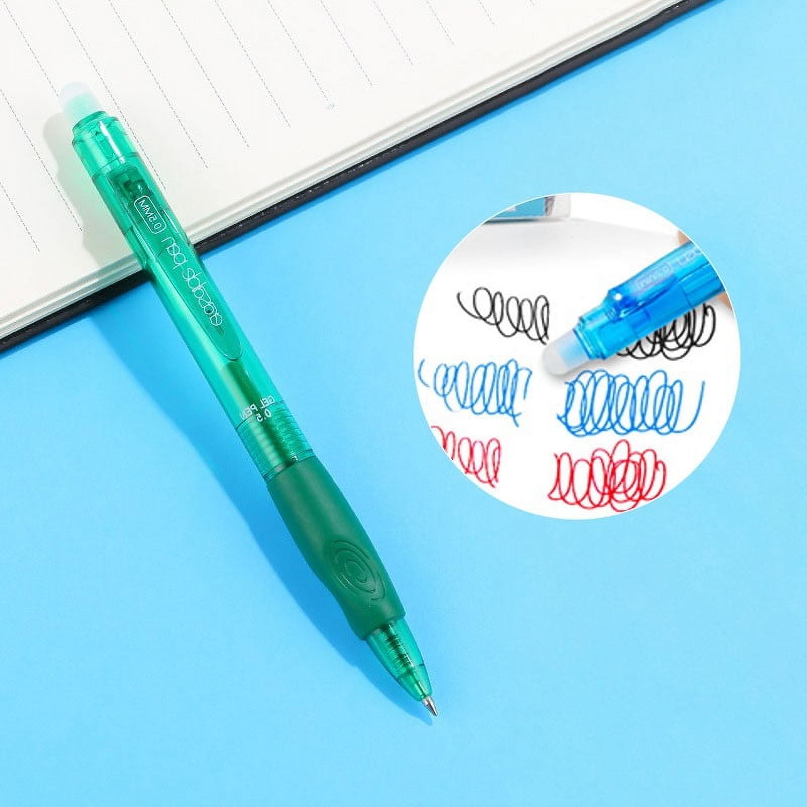 Xechzx Erasable Pens Clearance!12 Pack Retractable Erasable Gel Pens Clicker Fine Point 0.7Mm, Make Mistakes Disappear Comfort Grip for Drawing Writing Planner,12 Assorted Colors