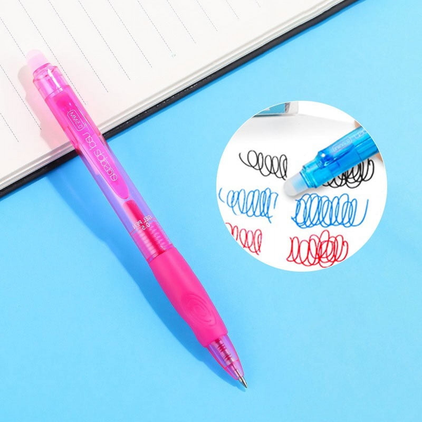 Xechzx Erasable Pens Clearance!12 Pack Retractable Erasable Gel Pens Clicker Fine Point 0.7Mm, Make Mistakes Disappear Comfort Grip for Drawing Writing Planner,12 Assorted Colors
