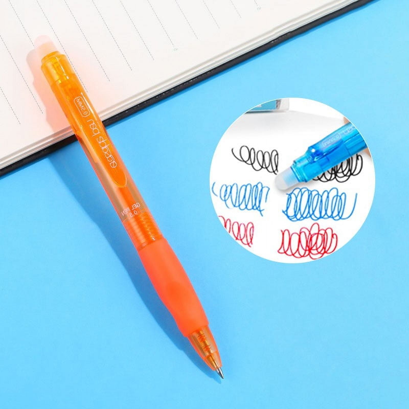 Xechzx Erasable Pens Clearance!12 Pack Retractable Erasable Gel Pens Clicker Fine Point 0.7Mm, Make Mistakes Disappear Comfort Grip for Drawing Writing Planner,12 Assorted Colors