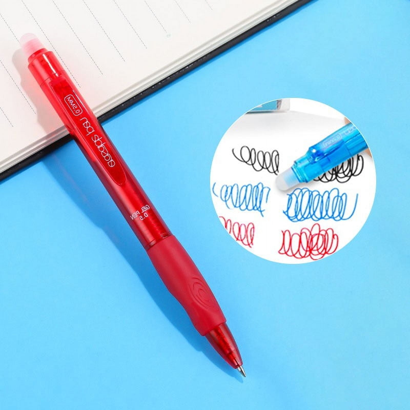 Xechzx Erasable Pens Clearance!12 Pack Retractable Erasable Gel Pens Clicker Fine Point 0.7Mm, Make Mistakes Disappear Comfort Grip for Drawing Writing Planner,12 Assorted Colors