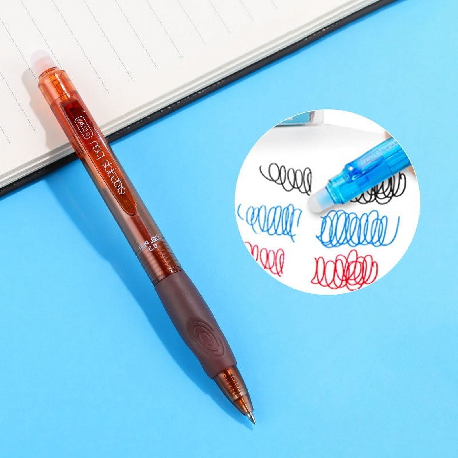 Xechzx Erasable Pens Clearance!12 Pack Retractable Erasable Gel Pens Clicker Fine Point 0.7Mm, Make Mistakes Disappear Comfort Grip for Drawing Writing Planner,12 Assorted Colors