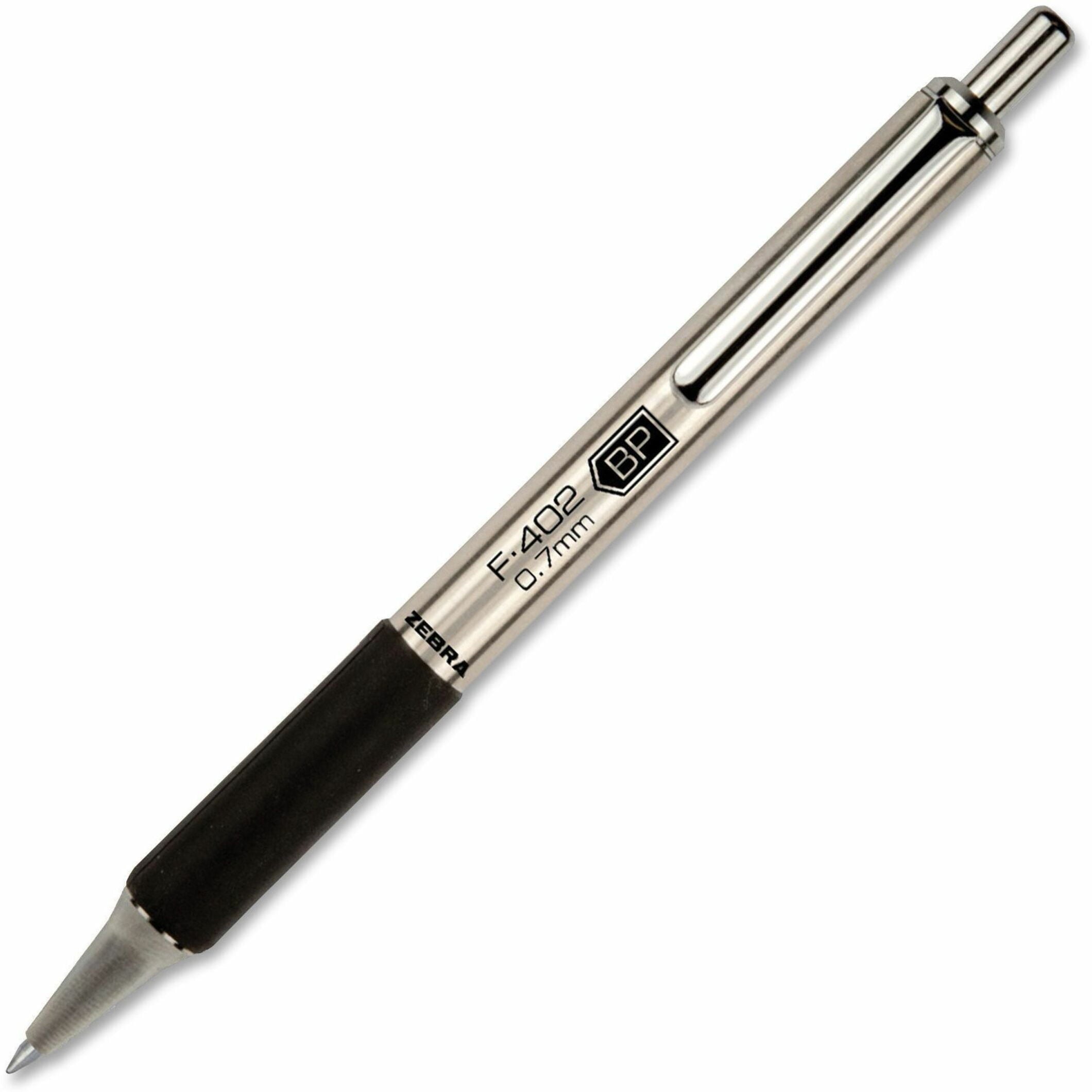Zebra Pen, ZEB29210, F402 Retractable Ballpoint Pen, 1 Each
