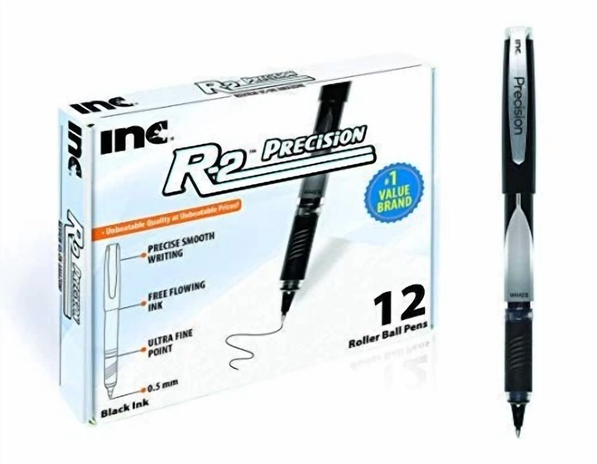 Fyna -Inc. R2 Precision Rollerball Pens - 0.5 Mm Ultra Fine-Point Pen Set Wi