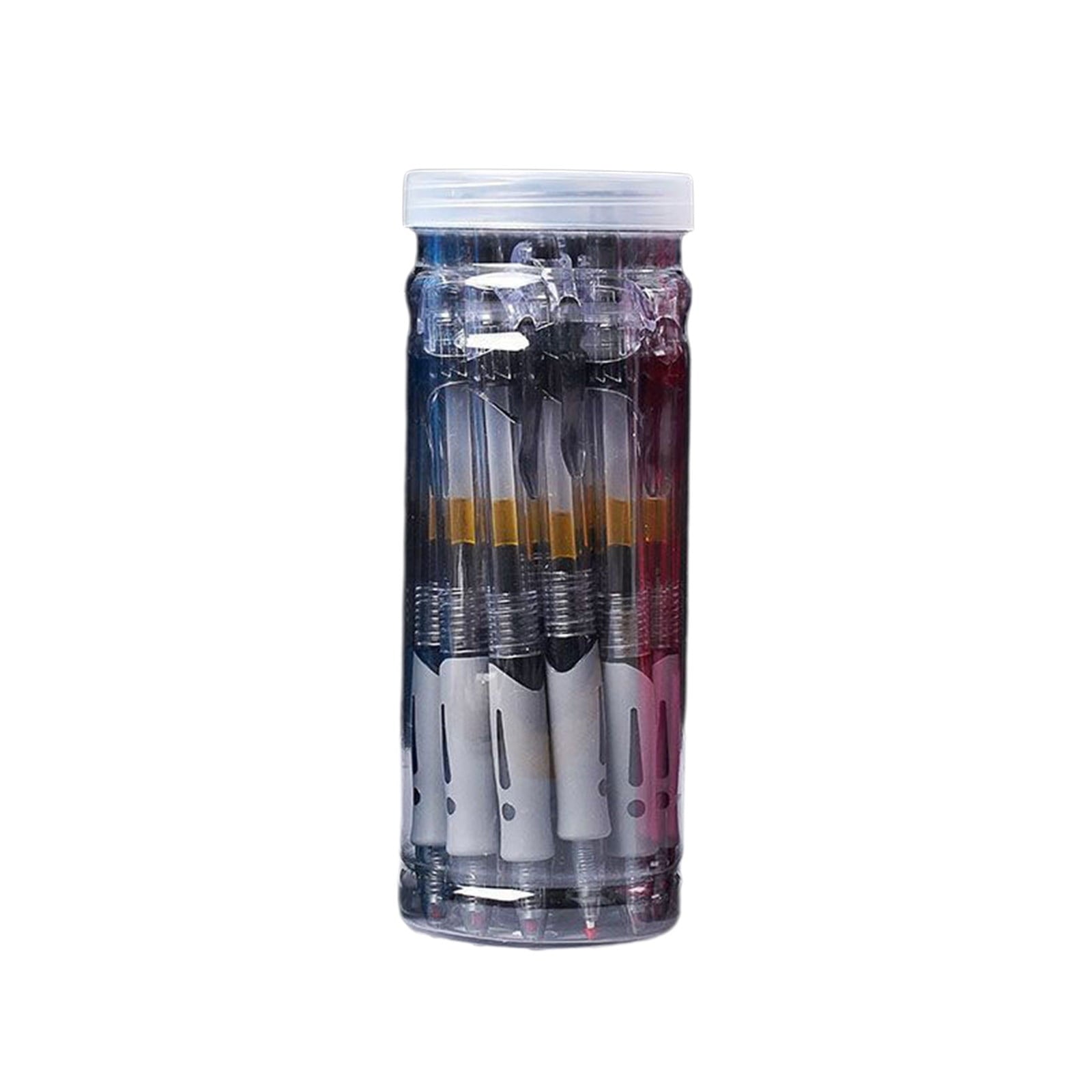 LanSuare 12 Pack Ballpoint Pen , 0.5mm Fine Point Retractable, No Smear Ink for Journaling, Office Classroom Home Writing Supplies