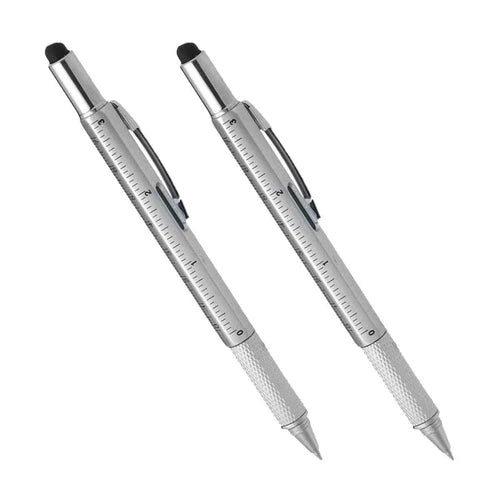 Multi-Word 6 In 1 Multi Function Tool Ballpoint Pen With Ballpoint Ruler Scre...