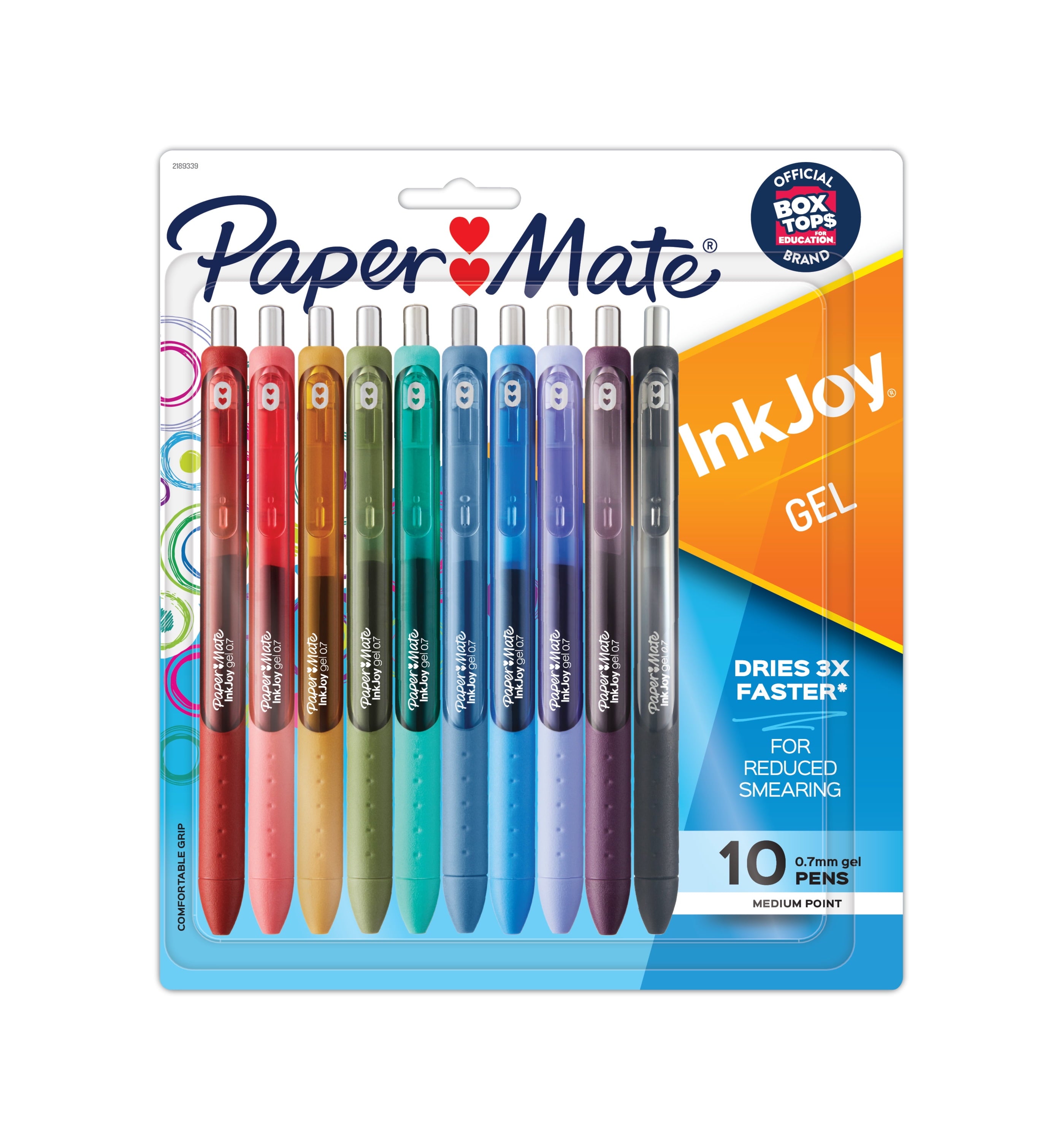 Paper Mate InkJoy Gel Pens, Medium Point, Assorted, 10 Count