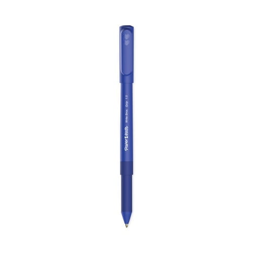 Paper Mate Write Bros. Grip Ballpoint Pen, Stick, Medium 1 mm, Blue Ink, Blue Barrel, Dozen, Each