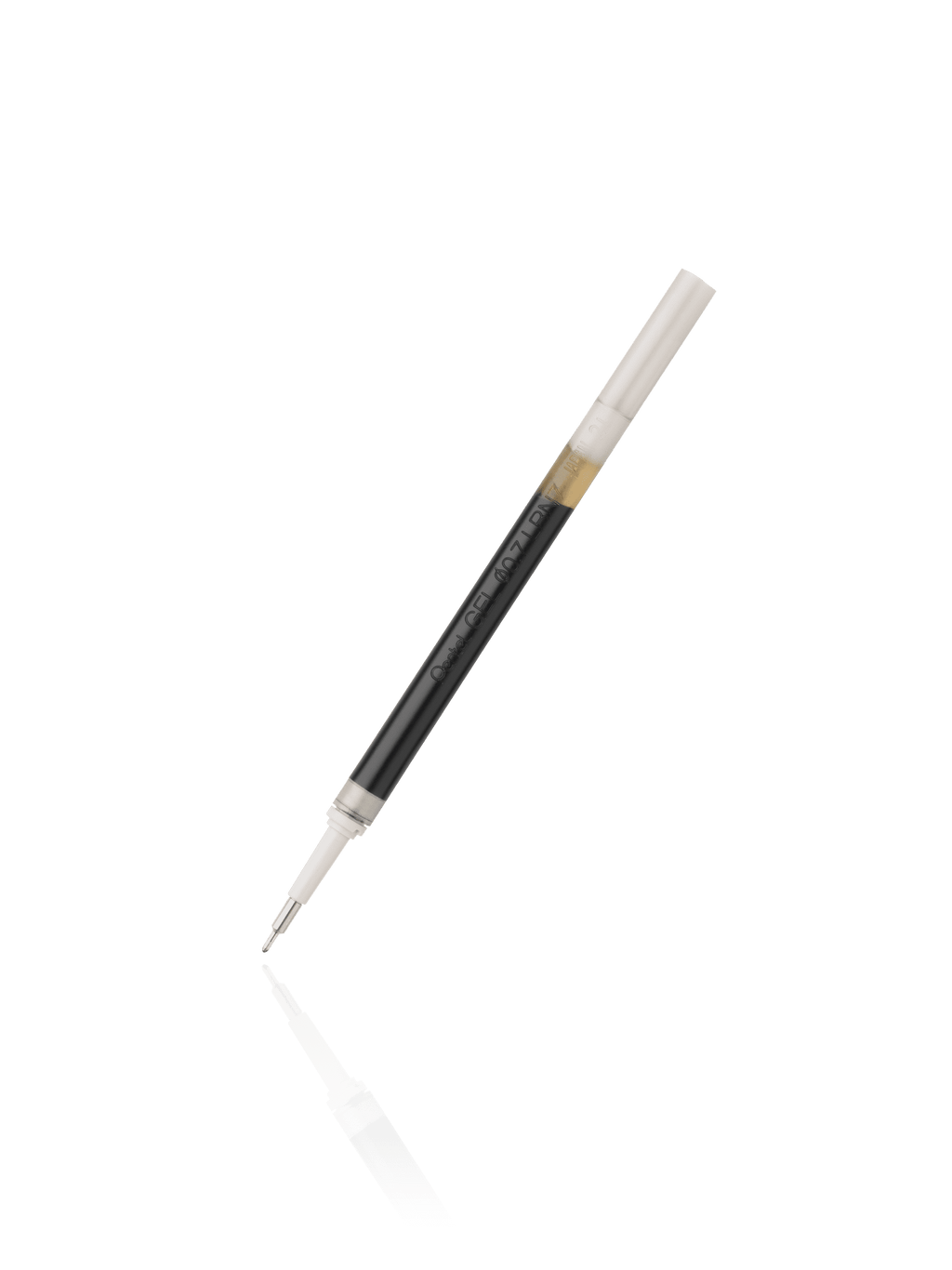 Pentel ink Pen Refills for EnerGel Gel Pen 0.7mm Needle Tip, Black ink, 12 Count