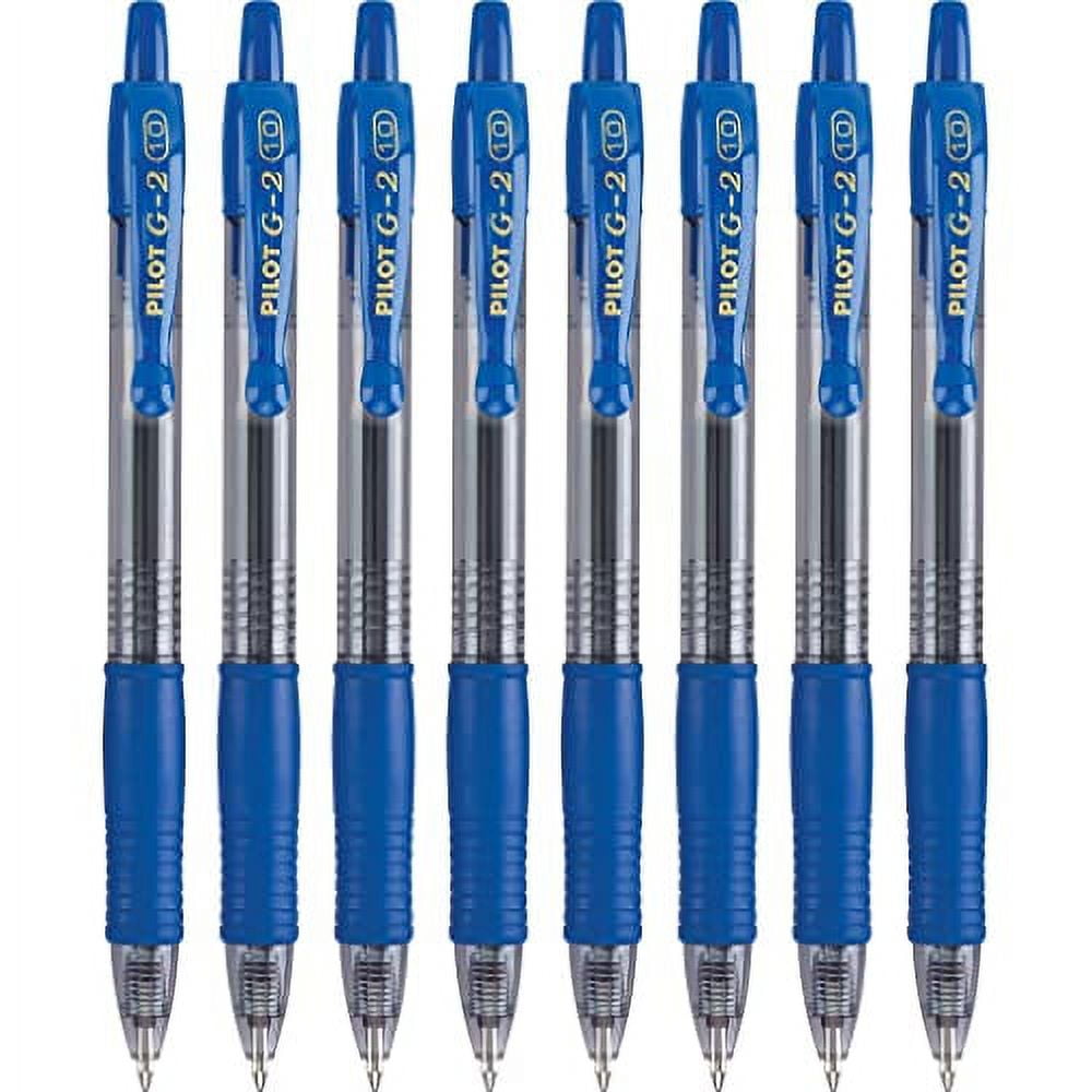 Pilot, G2 Premium Gel Roller Pens, Bold Point 1 mm, Pack of 8, Blue