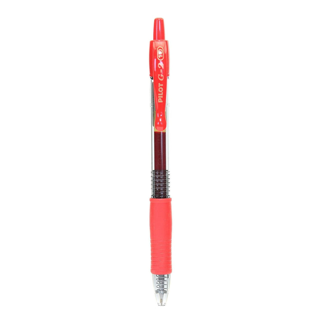 Pilot G2 Premium Retractable Gel Roller Pens Bold Point Red 12/Pack (58410-PK12)