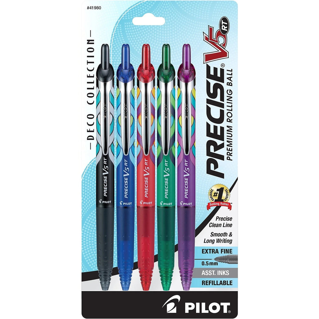 Pilot Precise V5 Deco Collection Pens Assorted 5/Pk 2409290