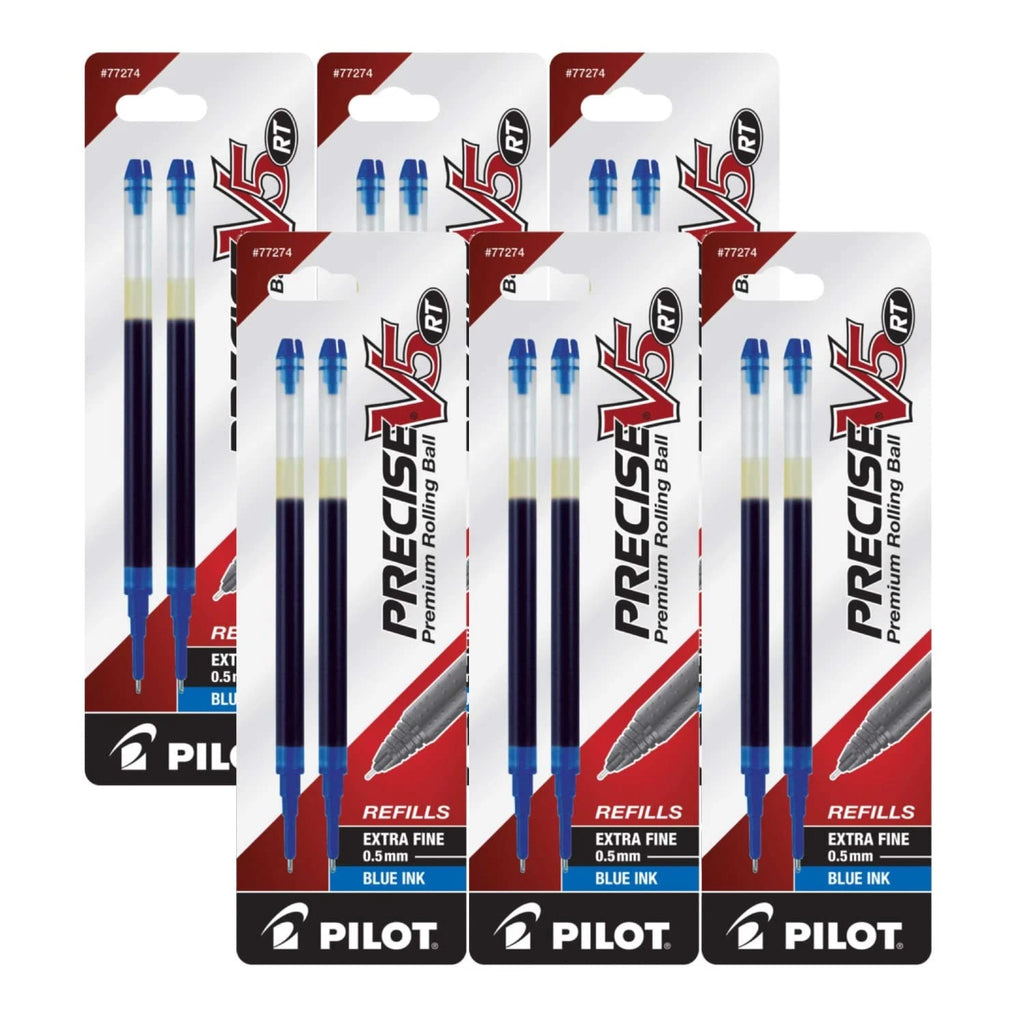 Pilot Precise V5 Rt Liquid Ink Retractable Rollerball Pen Refills, 0.5