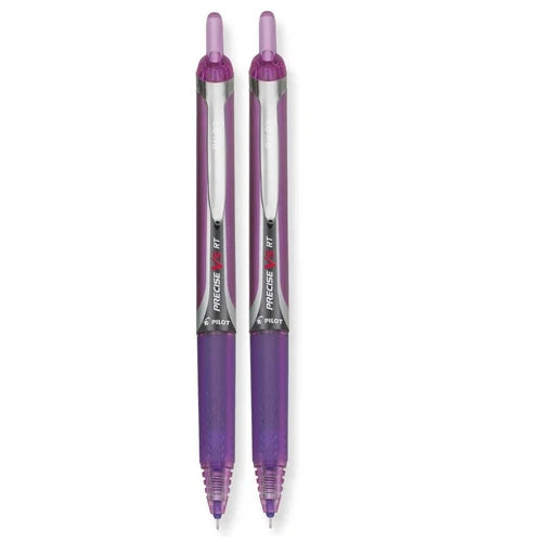 Pilot : Precise V5Rt Retractable Rolling Ball Pen, Purple Ink, Extra Fine Point