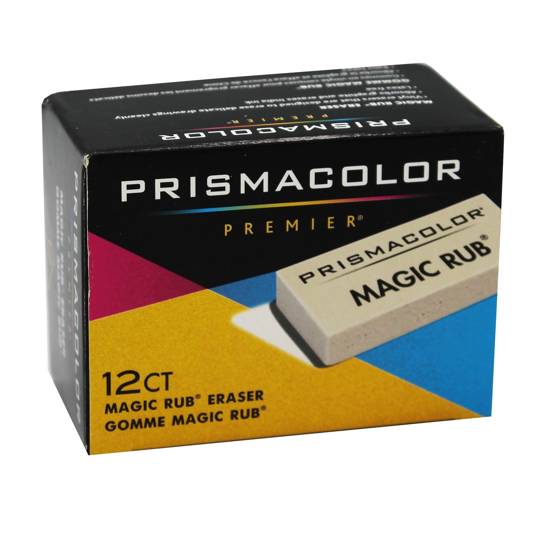 Prismacolor Premier Magic Rub Vinyl Erasers, Stick Erasers, 12 Count