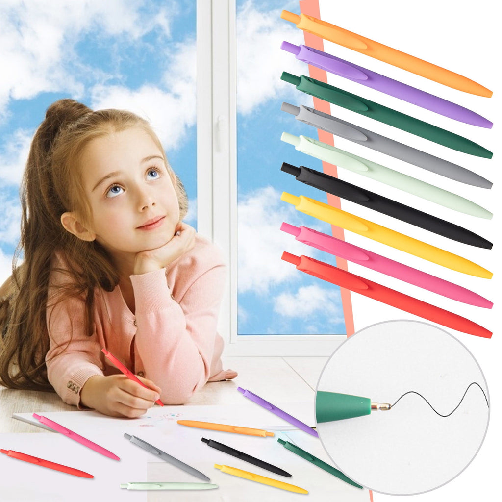 Quick Dry Colored Pens 0.5mm Retractable Slient Gel Pens Gift Pens For Women Journaling Writing College Office Supplies