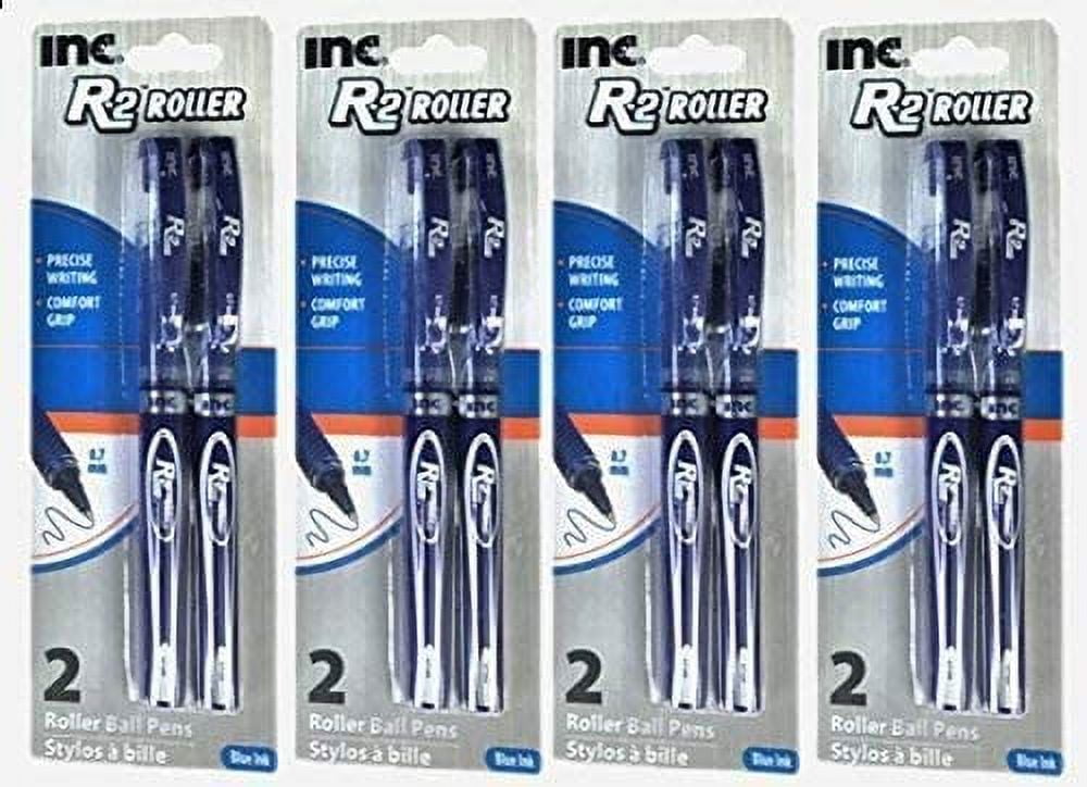 R-2 Roller Ball Pen, 0.7 mm Blue Ink (8 pens included) (Pack of 4)