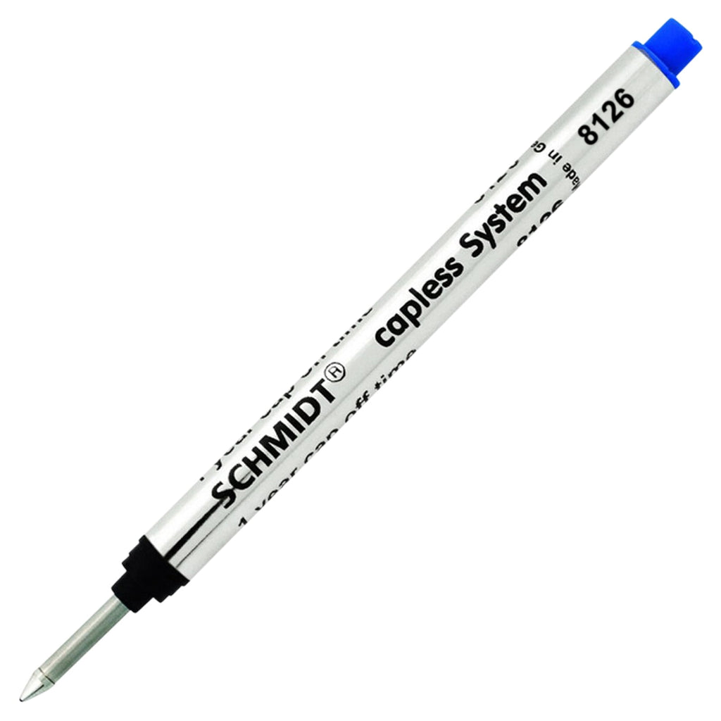 Schmidt 8126 Long version Capless Blue Ink Reifll, Fine Tip 0.6mm