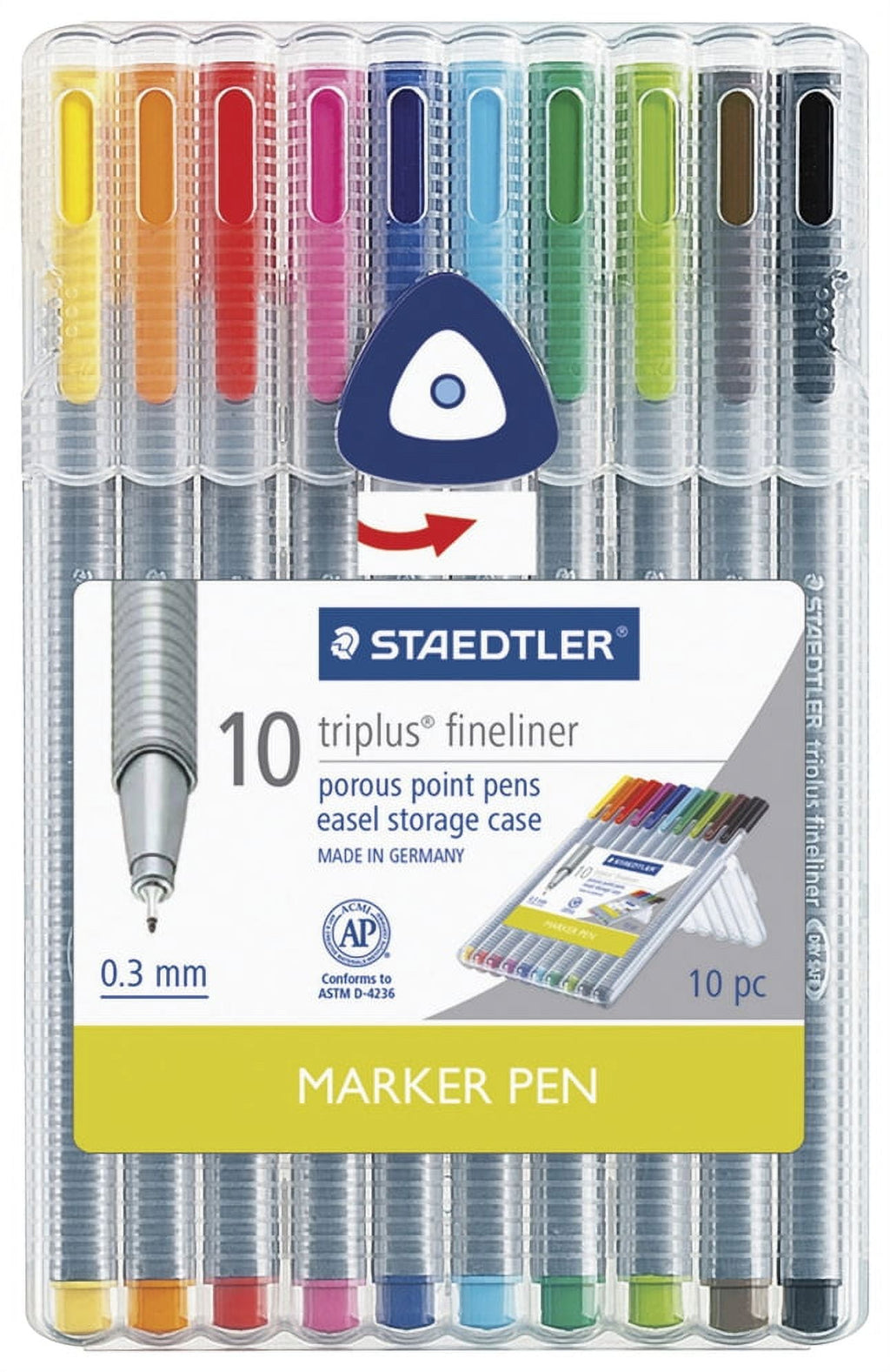 Staedtler Triplus Fineliner Pen Set, 10-Colors