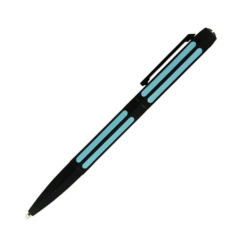 The PAPERSKATER TIMELESS Pen BLACK Ocean-Blue by Itoya
