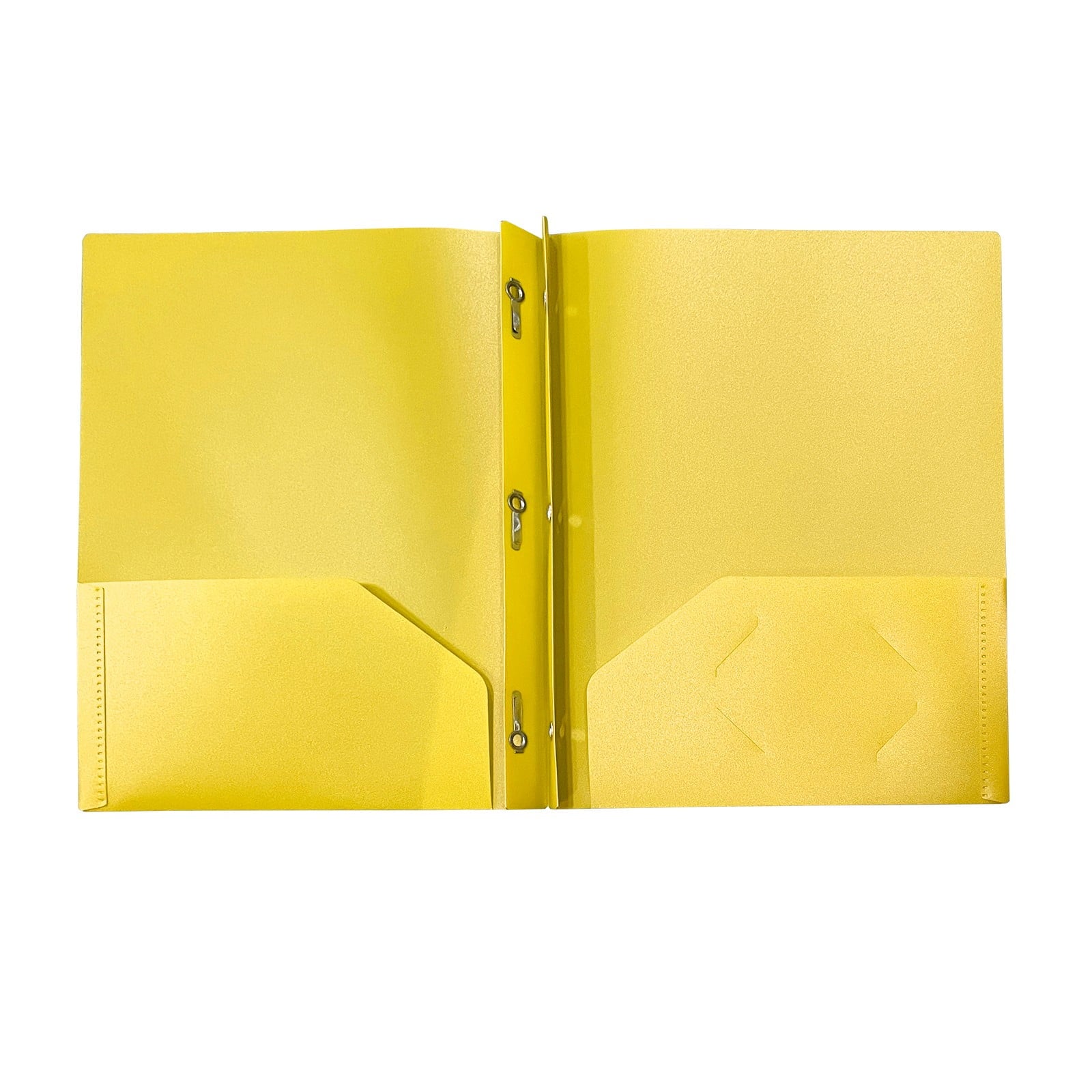 Heavy Duty Colored 2 Pocket Plastic Folders, Two Pocket Plastic Folders with Pockets for School, and Business Card Slot, Home, and Work (Black) 9.45x11.42"