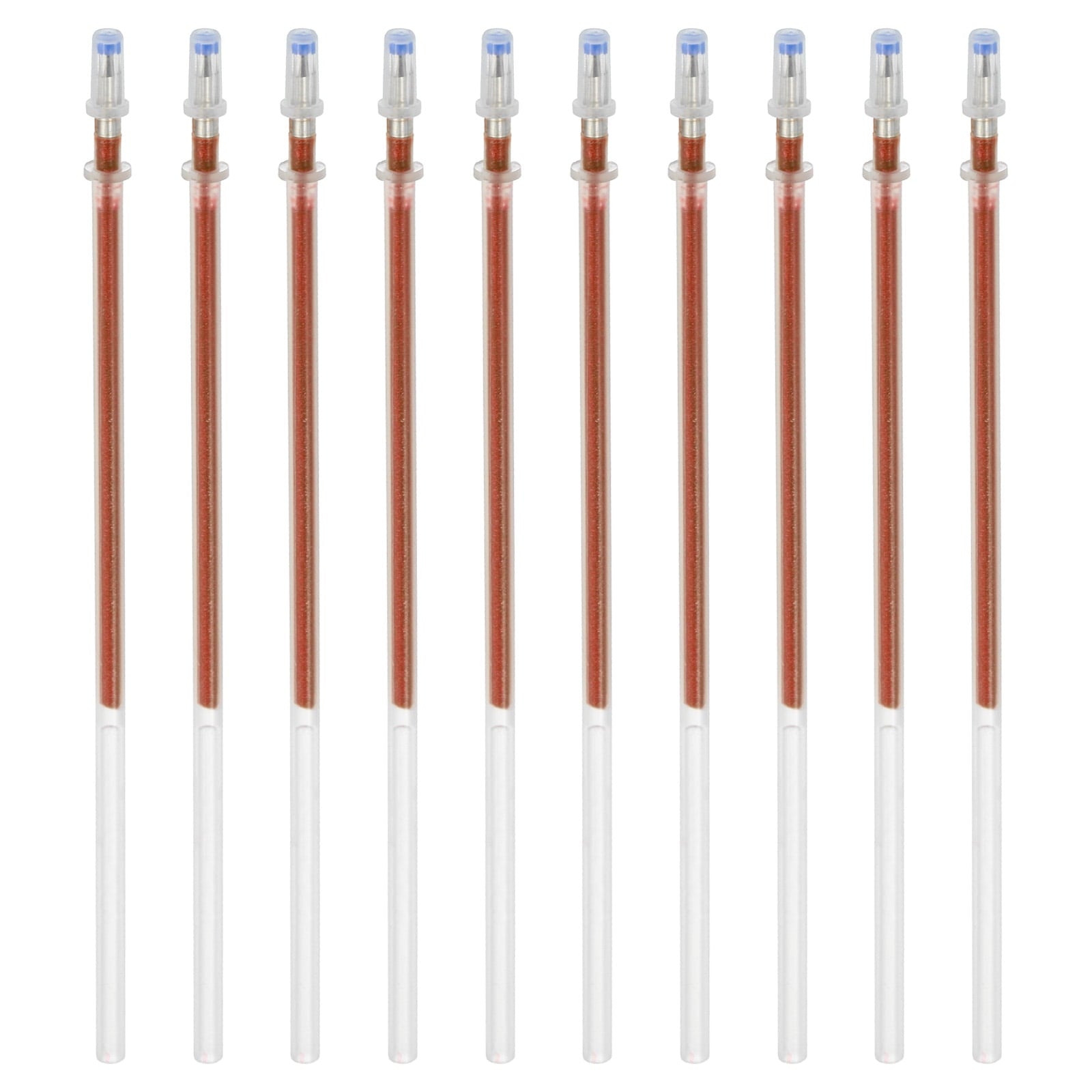 Uxcell 1mm Gel Pens Refills, 24 Pack Sparkle Metallic Ink Bold Point for Adults Coloring Books  , Rose Red