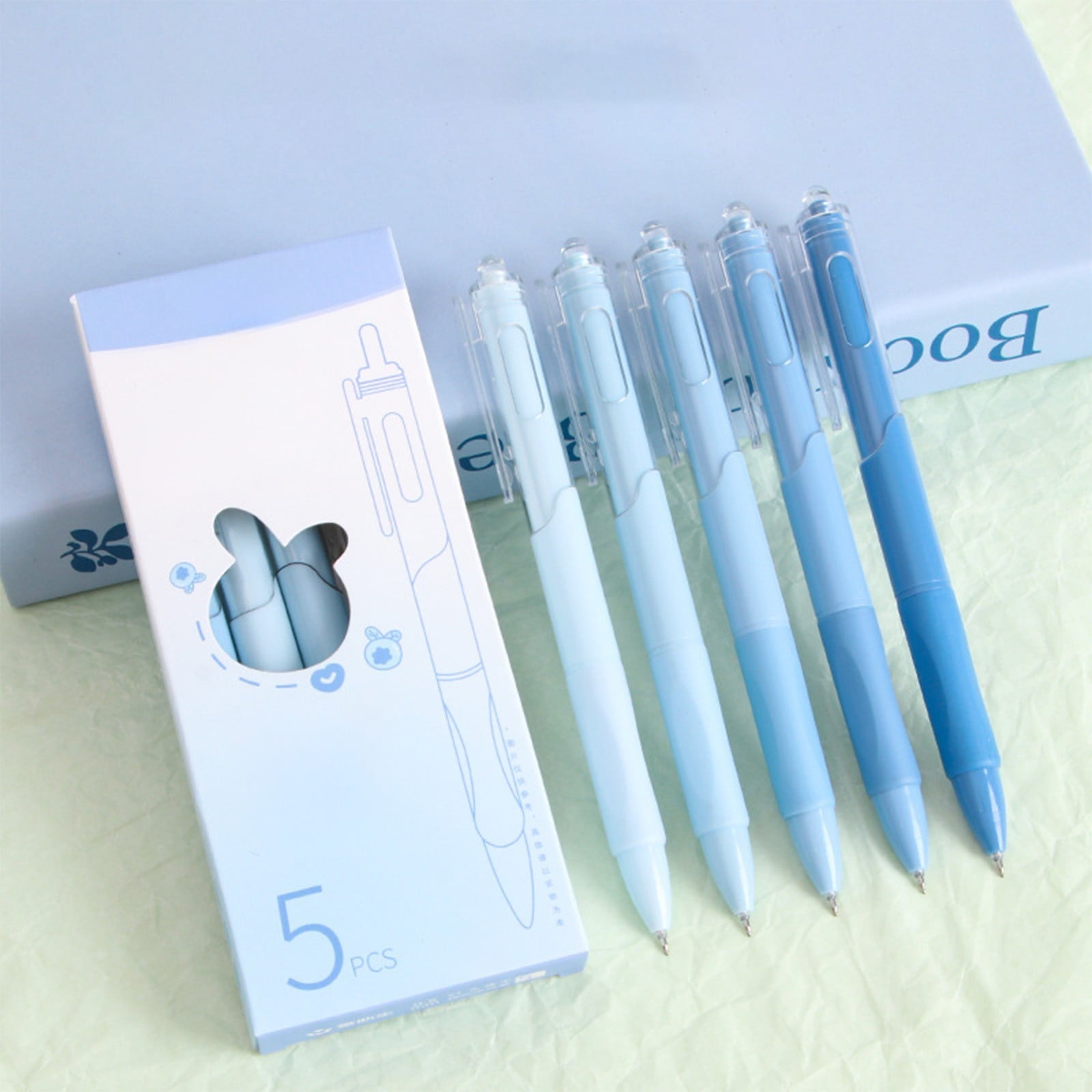 WKSCLPAI Premium Revolving Retractable Gel Pens,8Pcs Anti-fall Red Ink Pens,0.5 mm Fine Point Pens for Journaling Office Exam Student Pen Business Signature