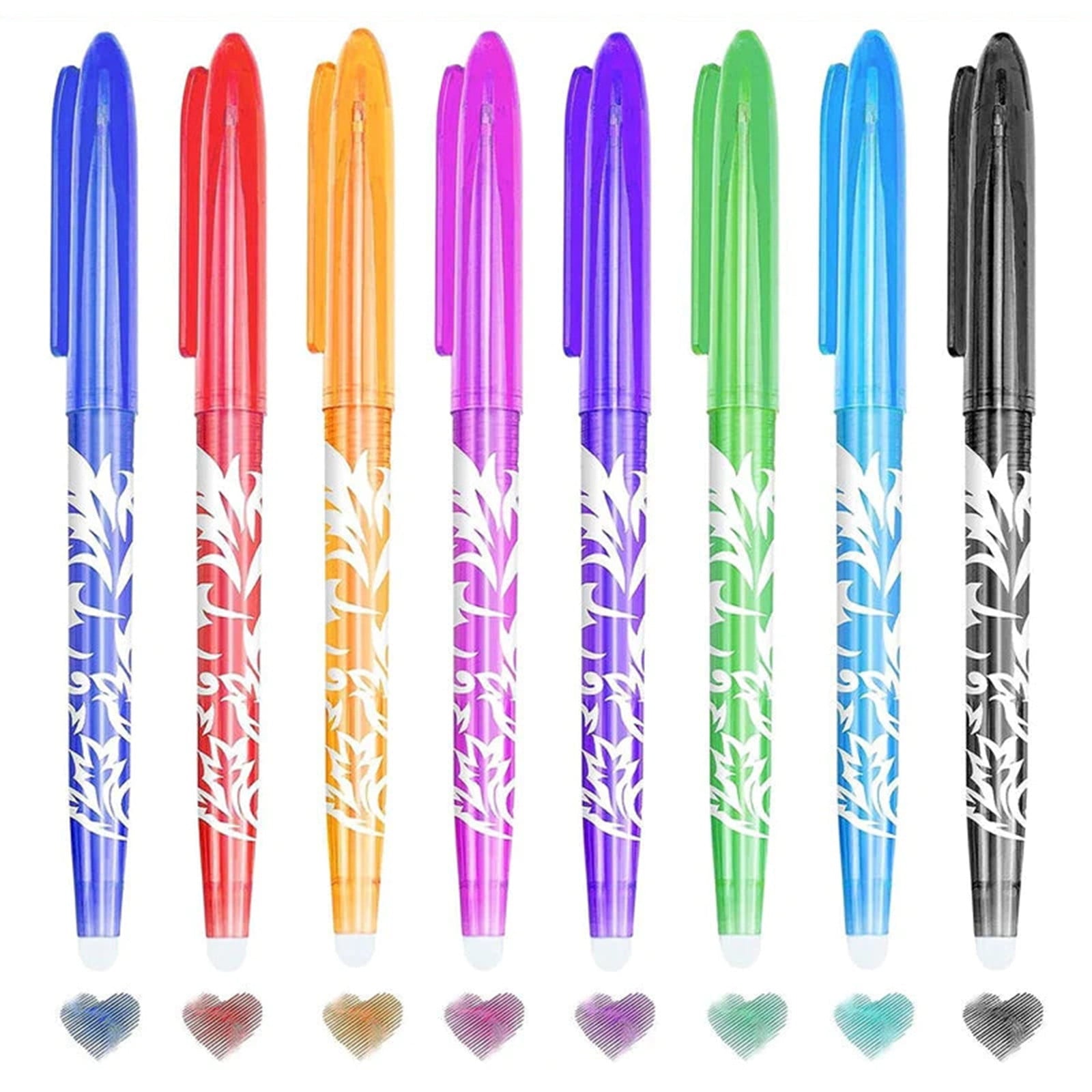 WKSCLPAI 12 Pcs Multicolor Gel Pens,0.5mm Fine Point Ink Pens,Premium Fast Drying Liquid Ink Pens,12 Colors Available,Built-in Precision Ink Output Regulator for Smoothly Write