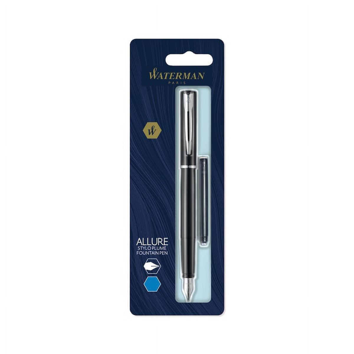 Waterman Allure Fountain Pen Fine Nib Blue Ink (2029061)