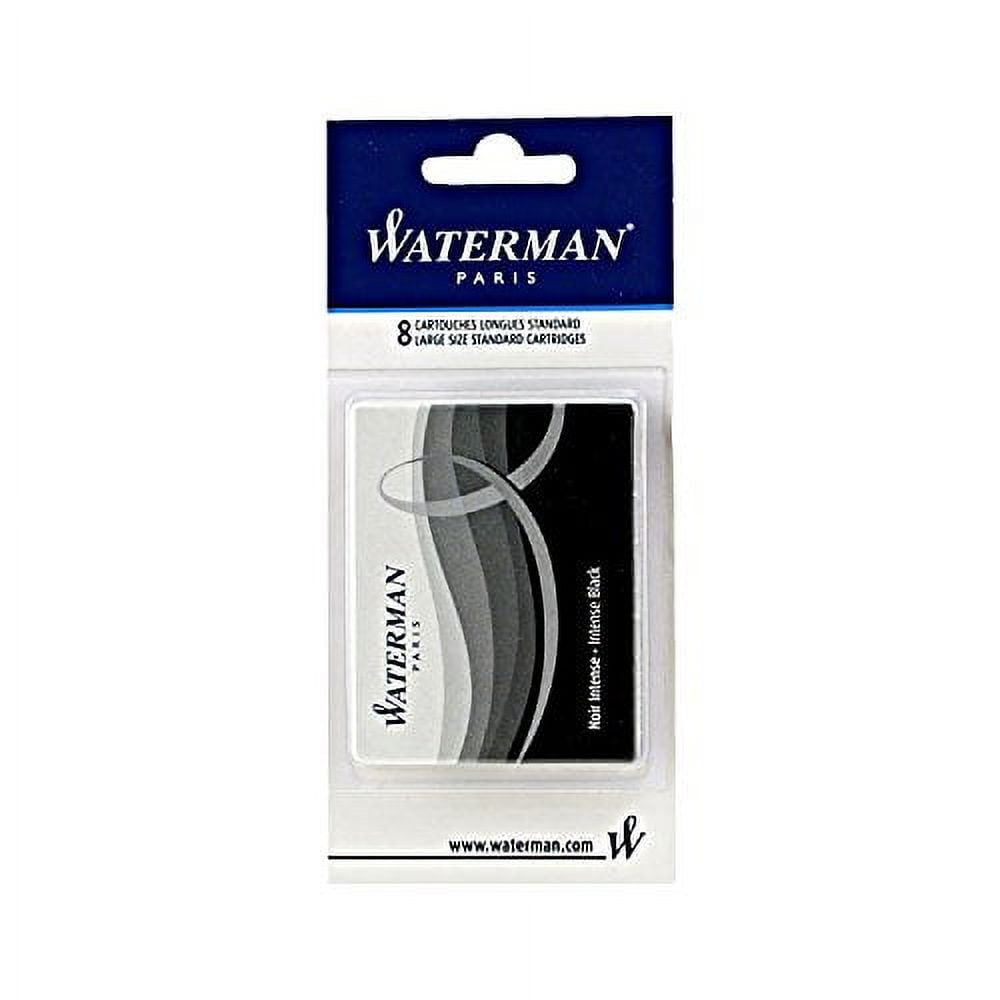 Waterman Waterman Fountain Pen Cartridges, Black, 8-Pack (52021W)