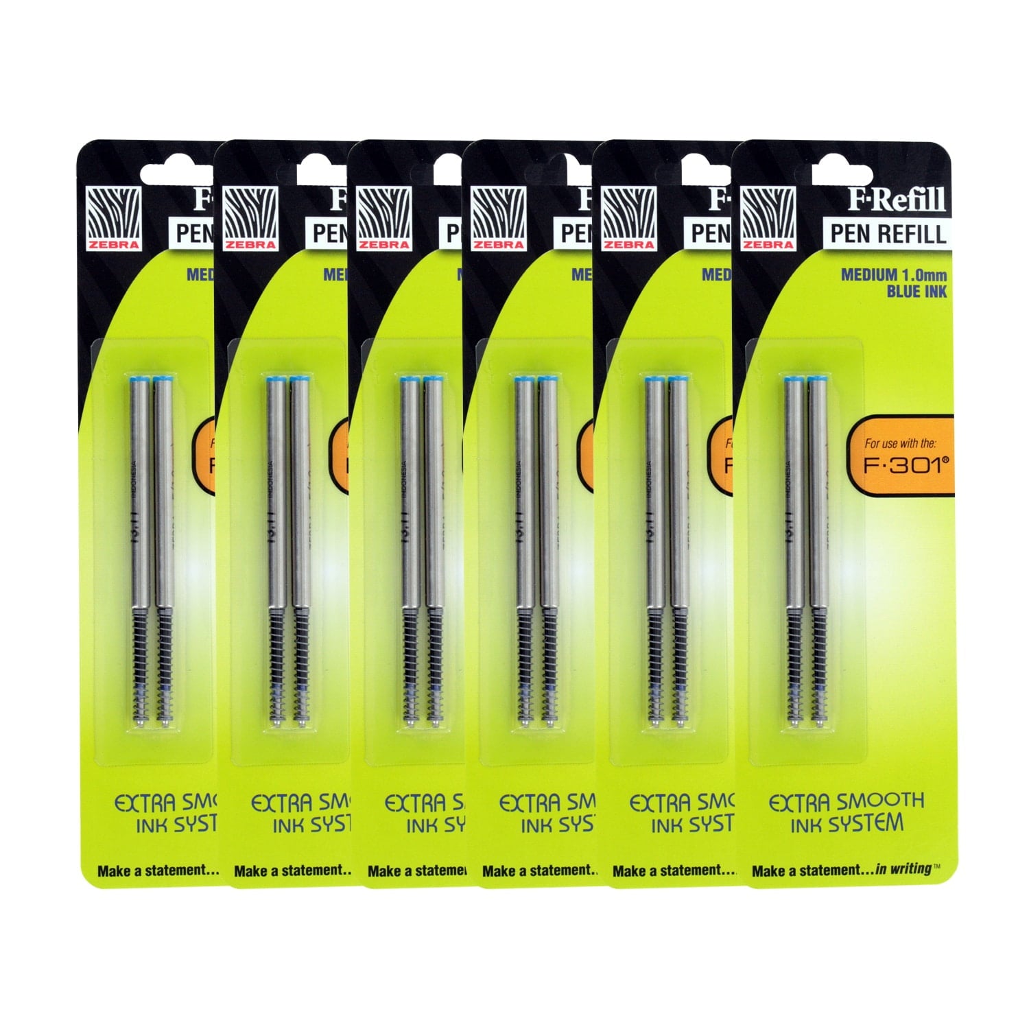 Zebra  F301, F301 Ultra, F402, 301A, Spiral Ballpoint Pen Refills