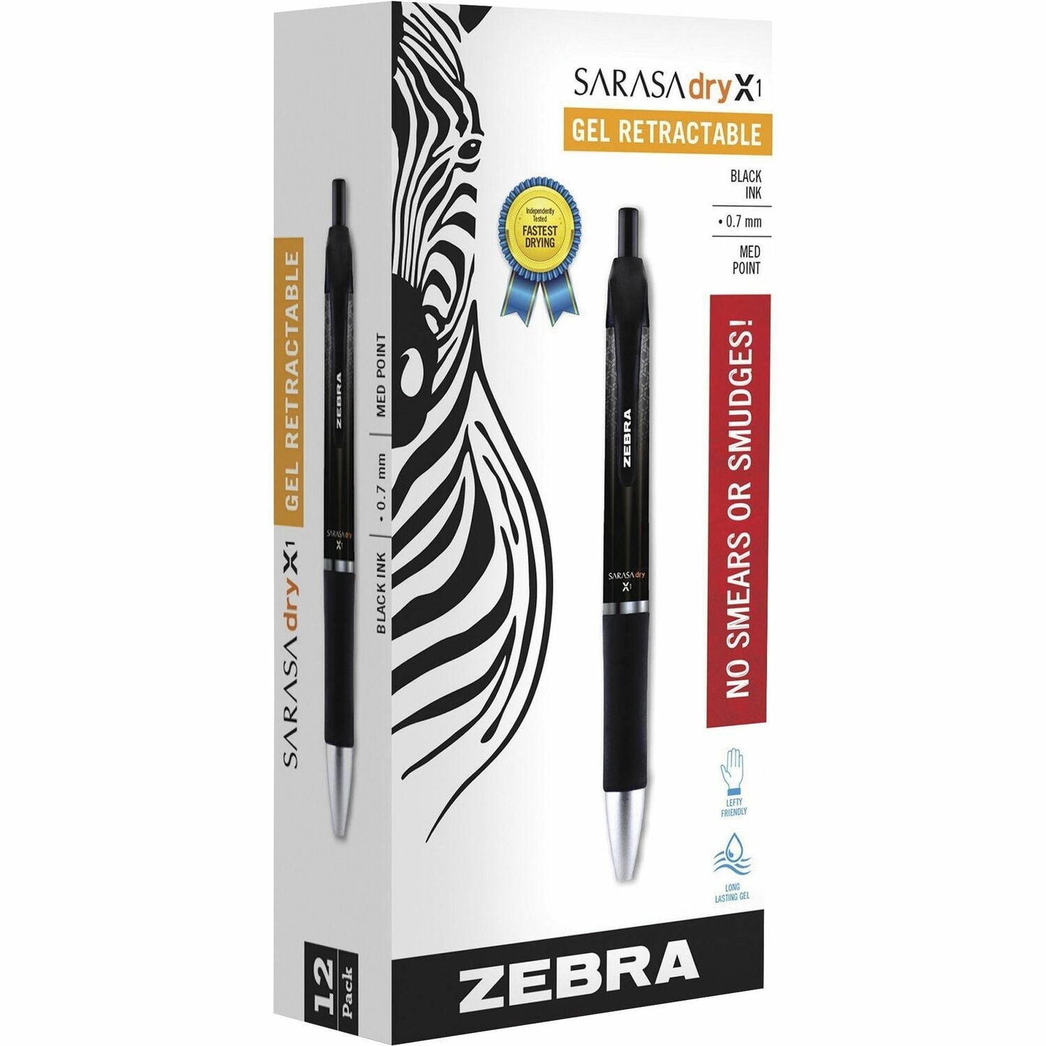 Zebra Pen Rapid Dry Ink Wide-Barrel 12/DZ Black 45610