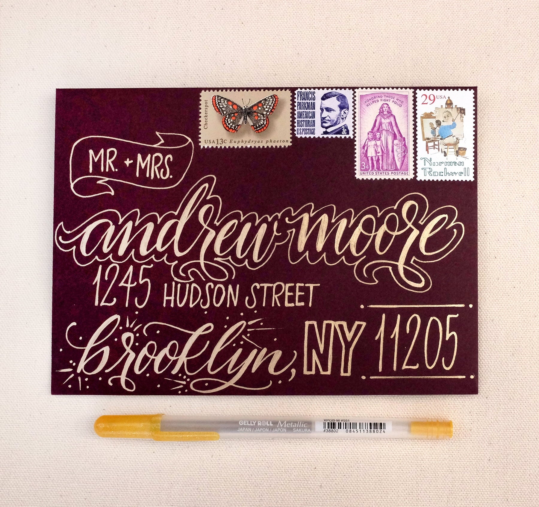 Sakura Gelly Roll Pen Set, 10 Metallic Colored Gel Pens