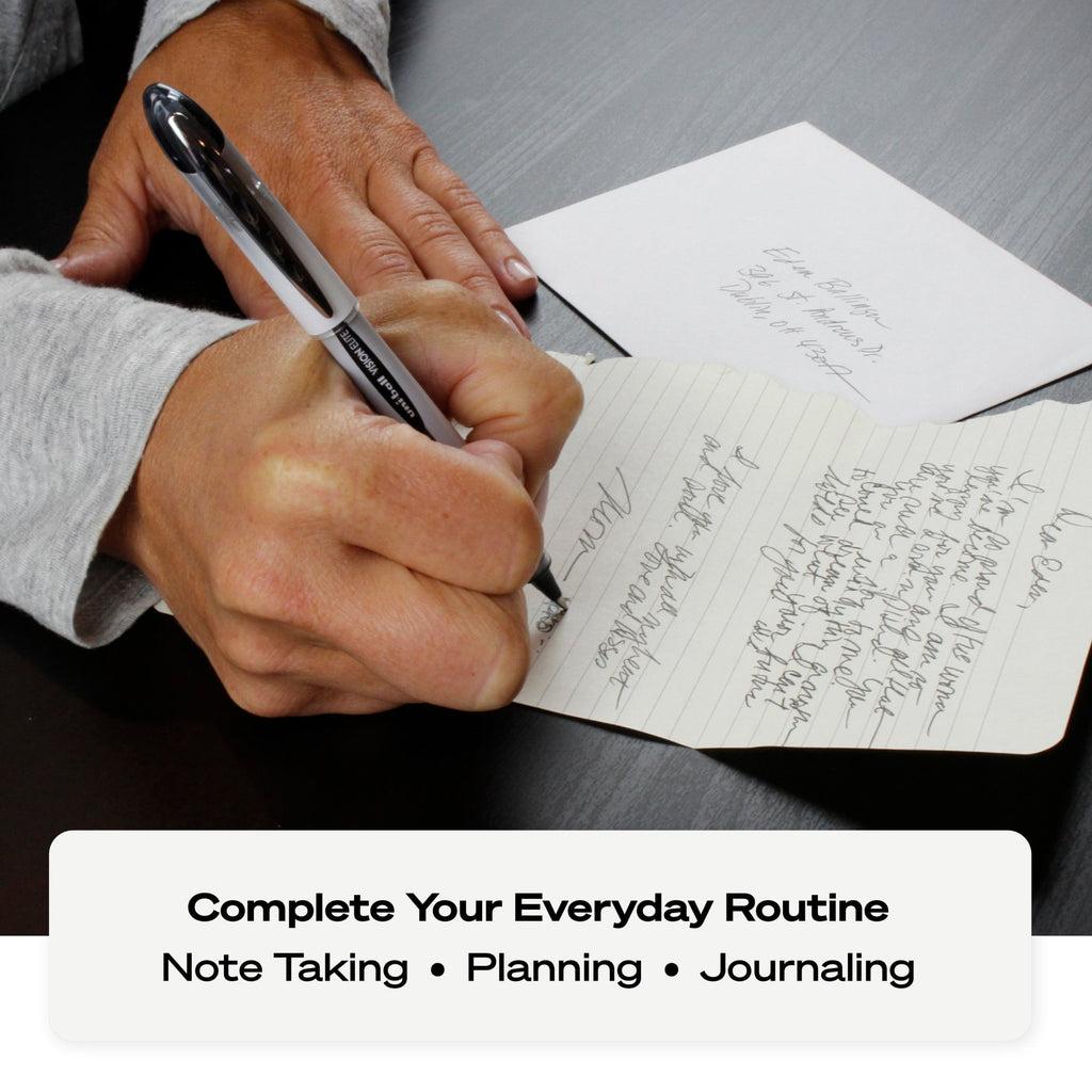 uniball Vision Elite Rollerball Pens, Bold Point (0.8mm), Black, 4ct