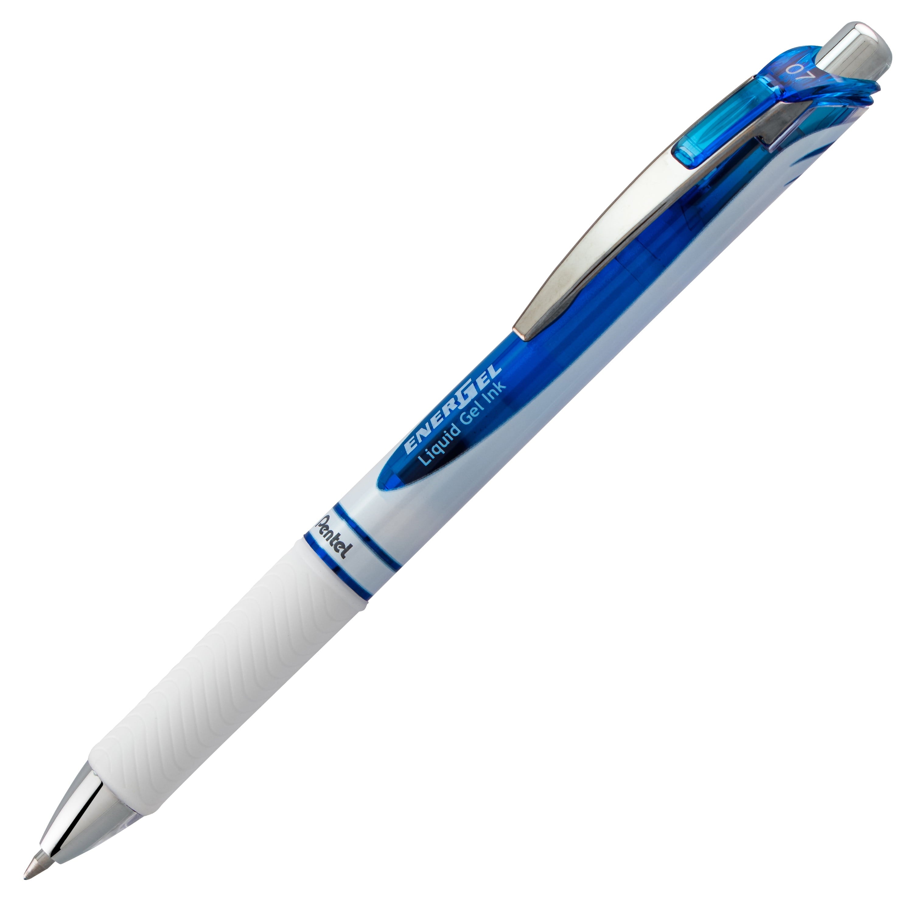 Pentel EnerGel Pearl Gel Pen, (0.7mm) Medium Metal Tip, Blue Ink