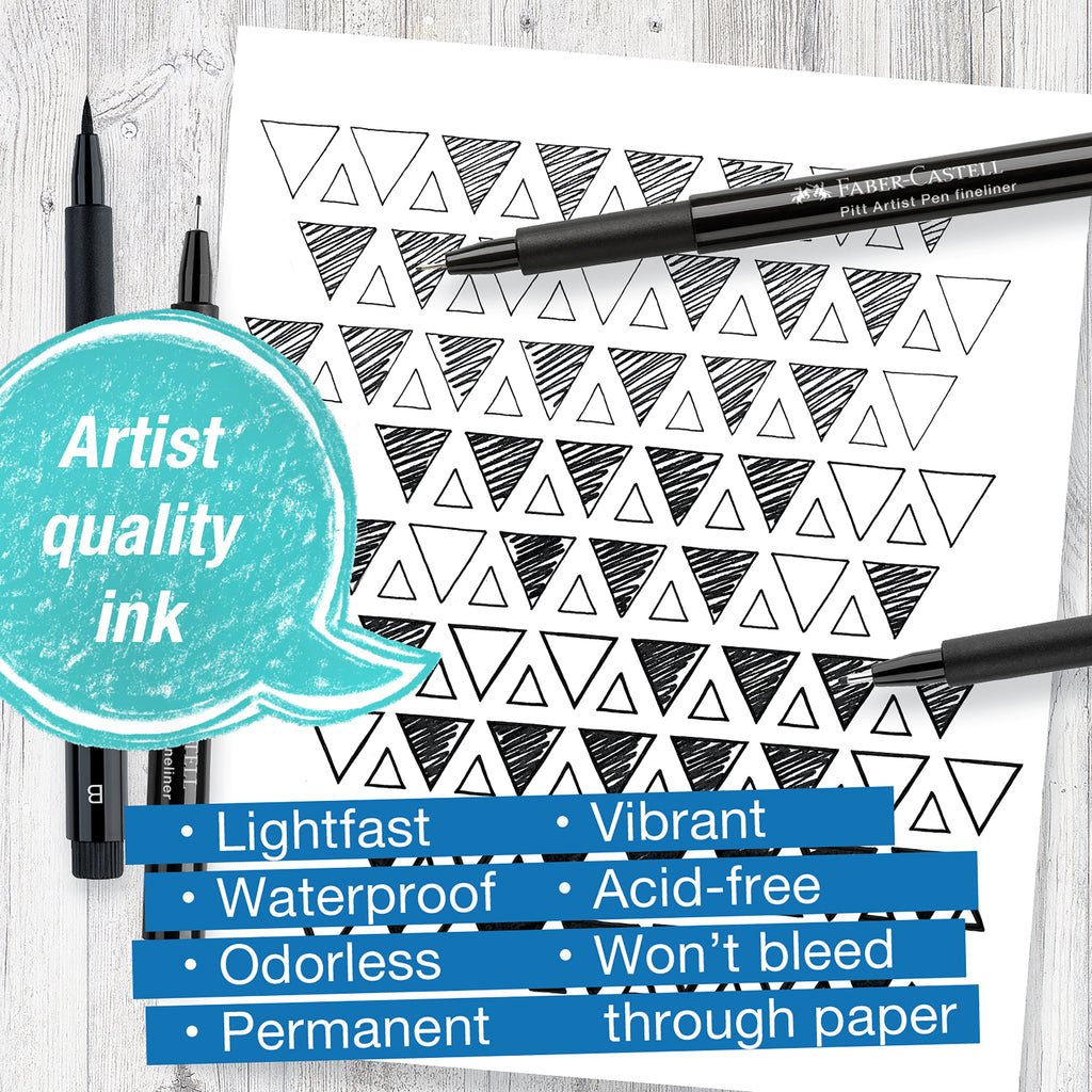 Faber-Castell Essential Pitt® Artist Pens - Black- Beginner for Adults
