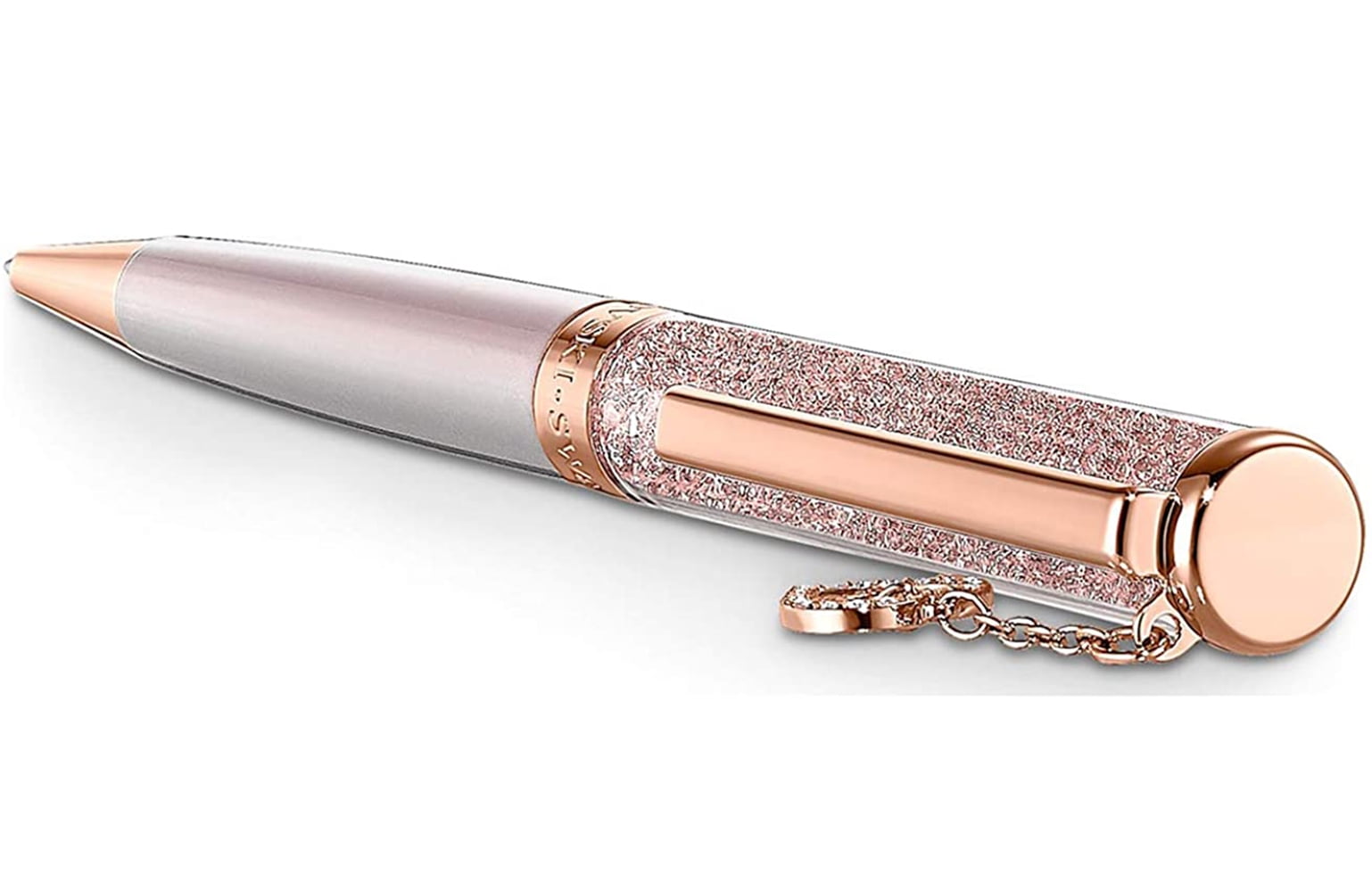 Swarovski Crystalline Heart Ballpoint Pen (White/Rose Gold Plated) 5527536