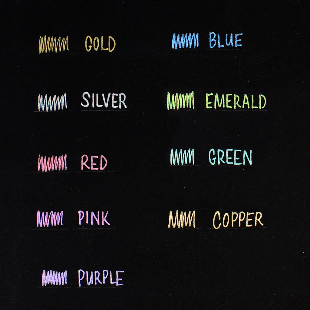 Sakura Gelly Roll Pen Set, 10 Metallic Colored Gel Pens