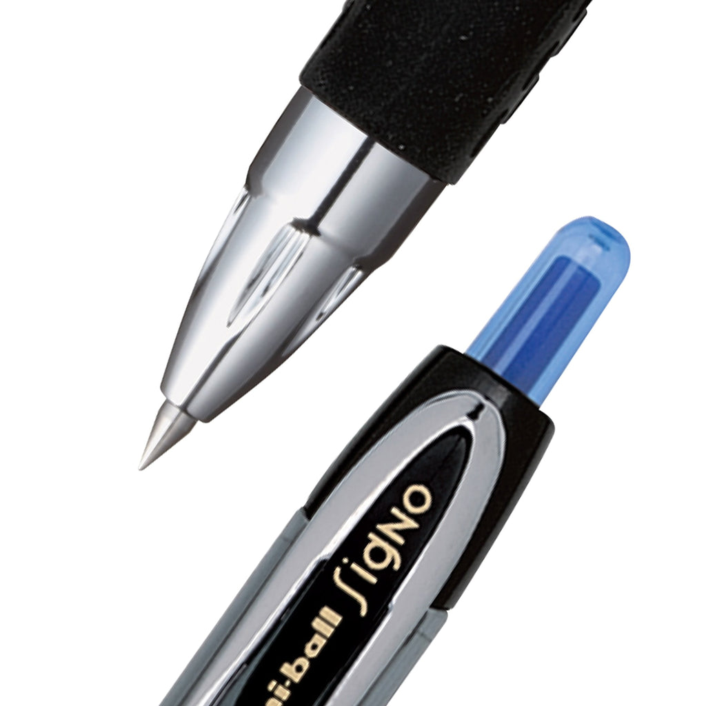 Uniball 207 Retractable Gel Pens, Micro Point (0.5mm), Black Ink Gel Pens, 2 Count
