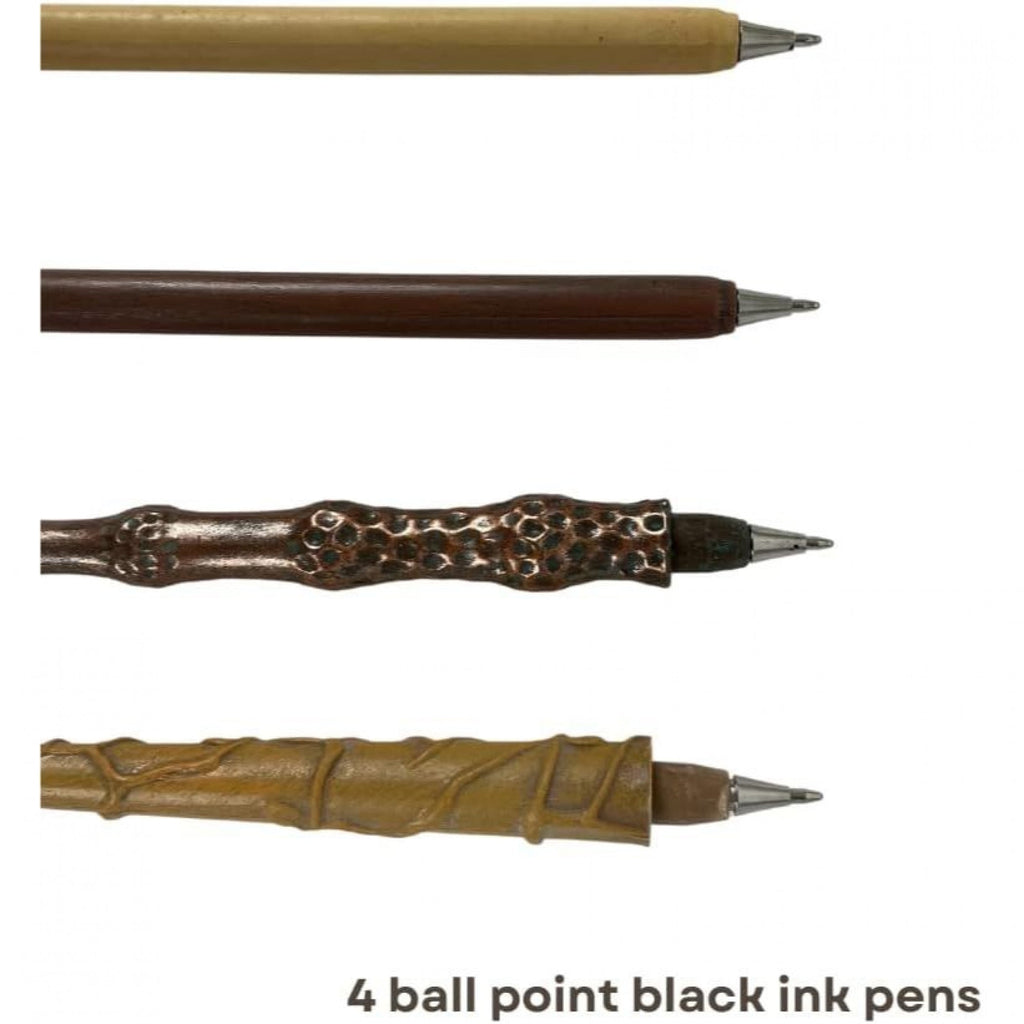 Harry Potter Wizarding World Wand Pens Dumbledore Voldemort Hermione and Harry Potter Wand Set of 4