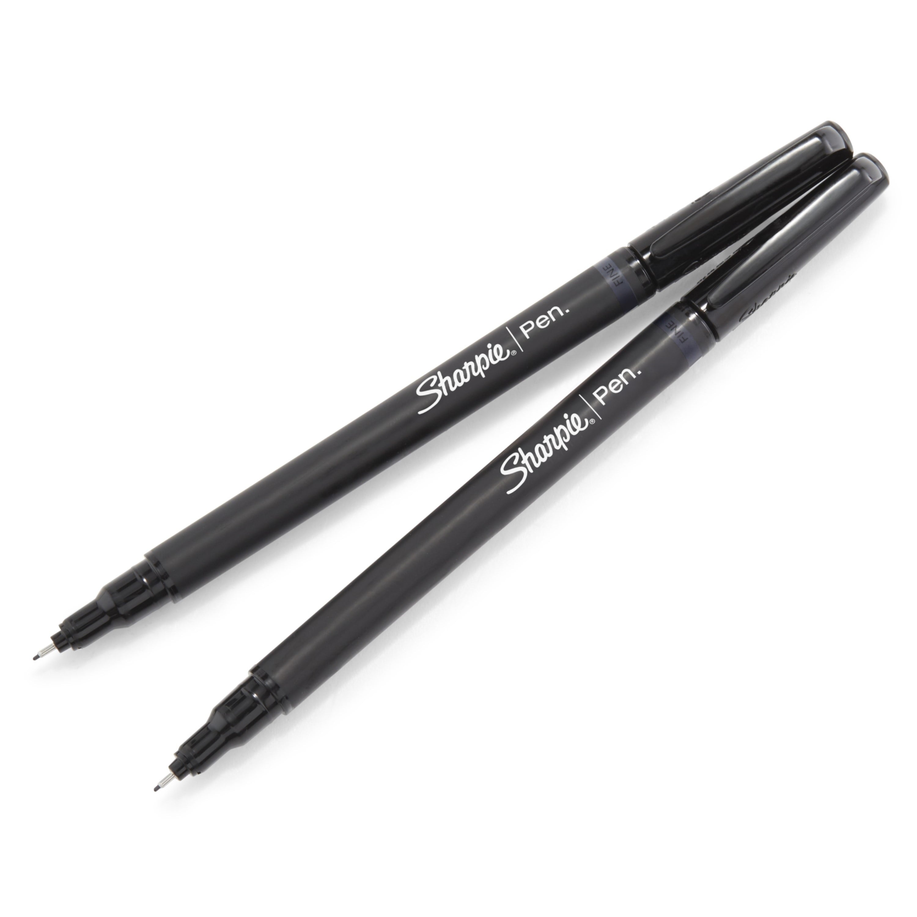 Sharpie Pens, Felt Tip Pens, Fine Point (0.4mm), Black, 4 Count