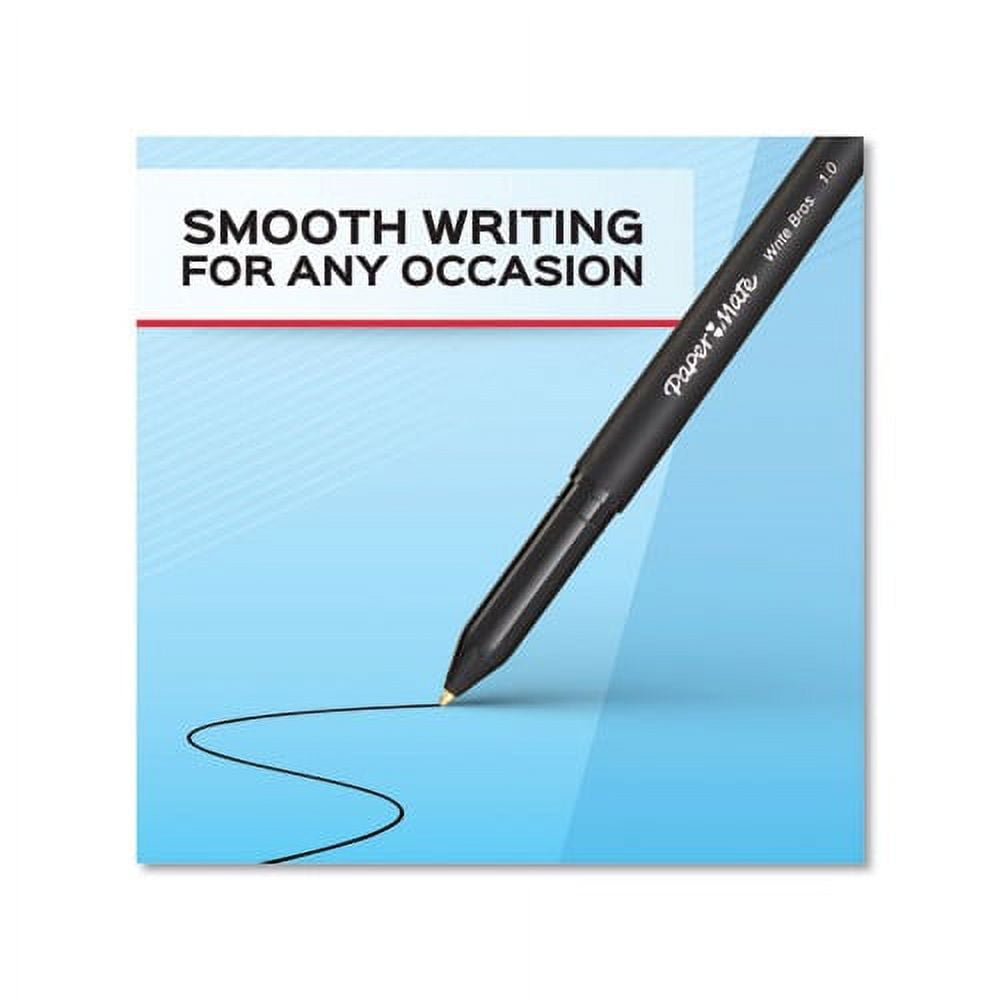 Write Bros. Ballpoint Pen Bold 1.2 mm, Blue Ink/Barrel, Dozen
