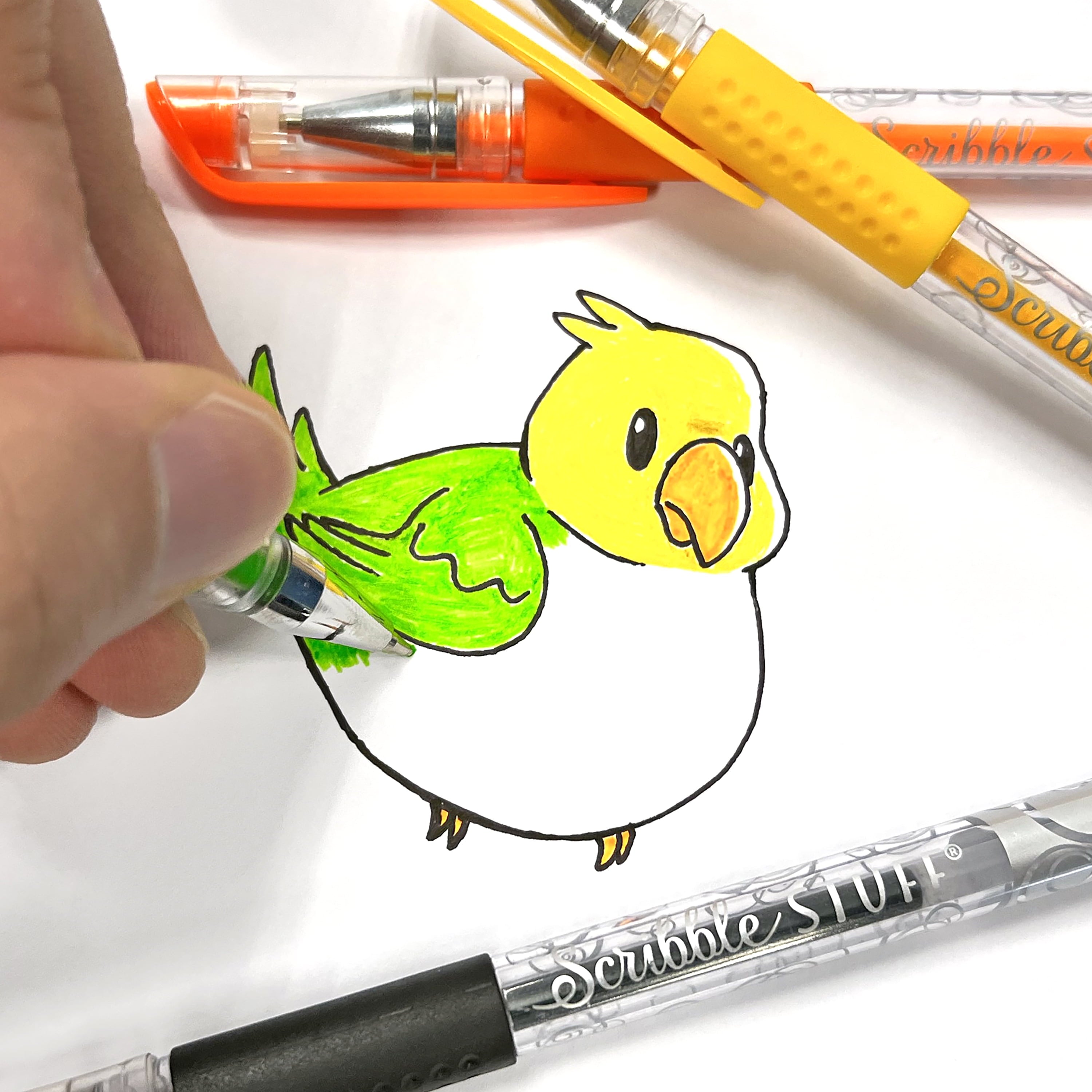 Scribble Stuff 30ct Scented Gel Pens, 30 Unique Colors Scented with Citrus, Florals and Sea Breeze.