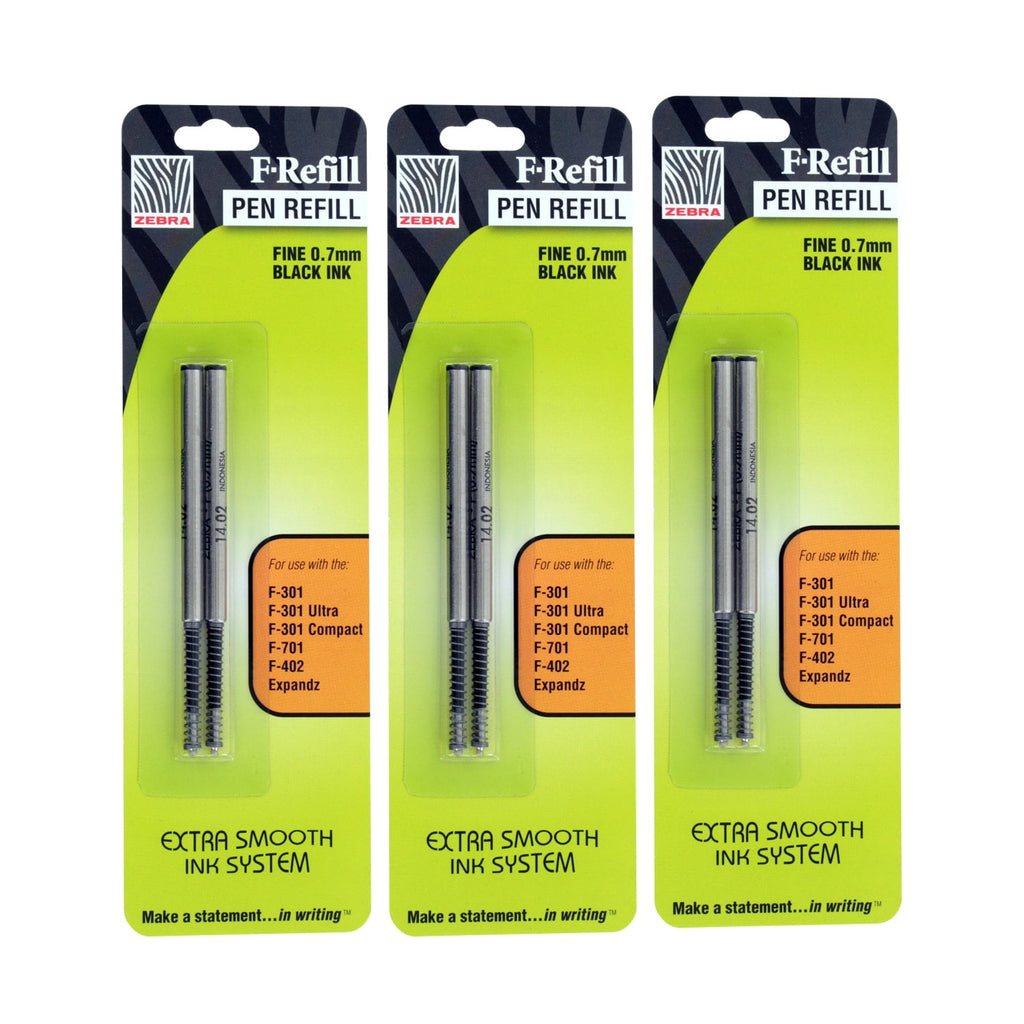 Zebra  F301, F301 Ultra, F402, 301A, Spiral Ballpoint Pen Refills