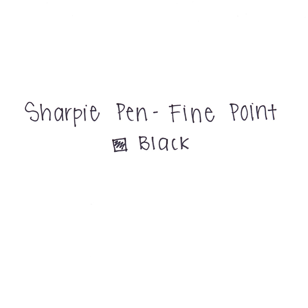 Sharpie Pens, Felt Tip Pens, Fine Point (0.4mm), Black, 4 Count