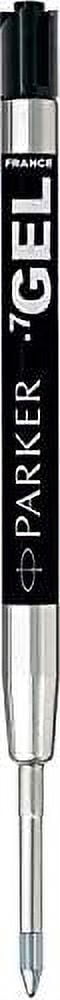 Parker Gel Rollerball Pen Refill, Medium Point, Black ink, 4 Pack