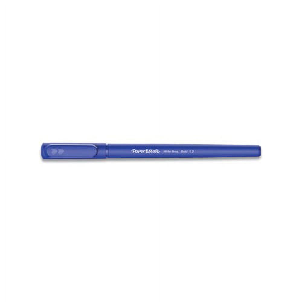 Write Bros. Ballpoint Pen Bold 1.2 mm, Blue Ink/Barrel, Dozen