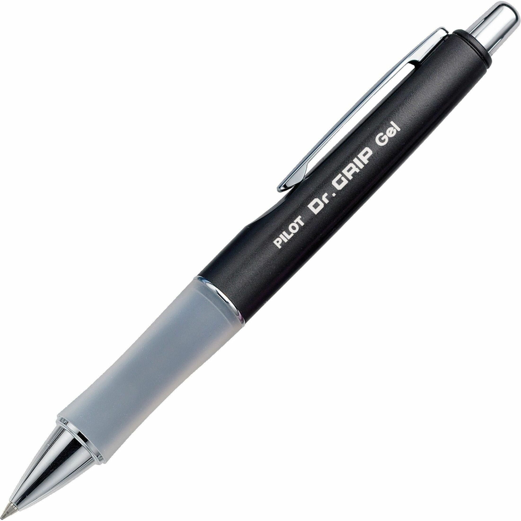 Pilot Dr. Grip Limited Retractable Gel Ink Pen, Fine Point, 0.7mm, Black Ink, 1 Pack