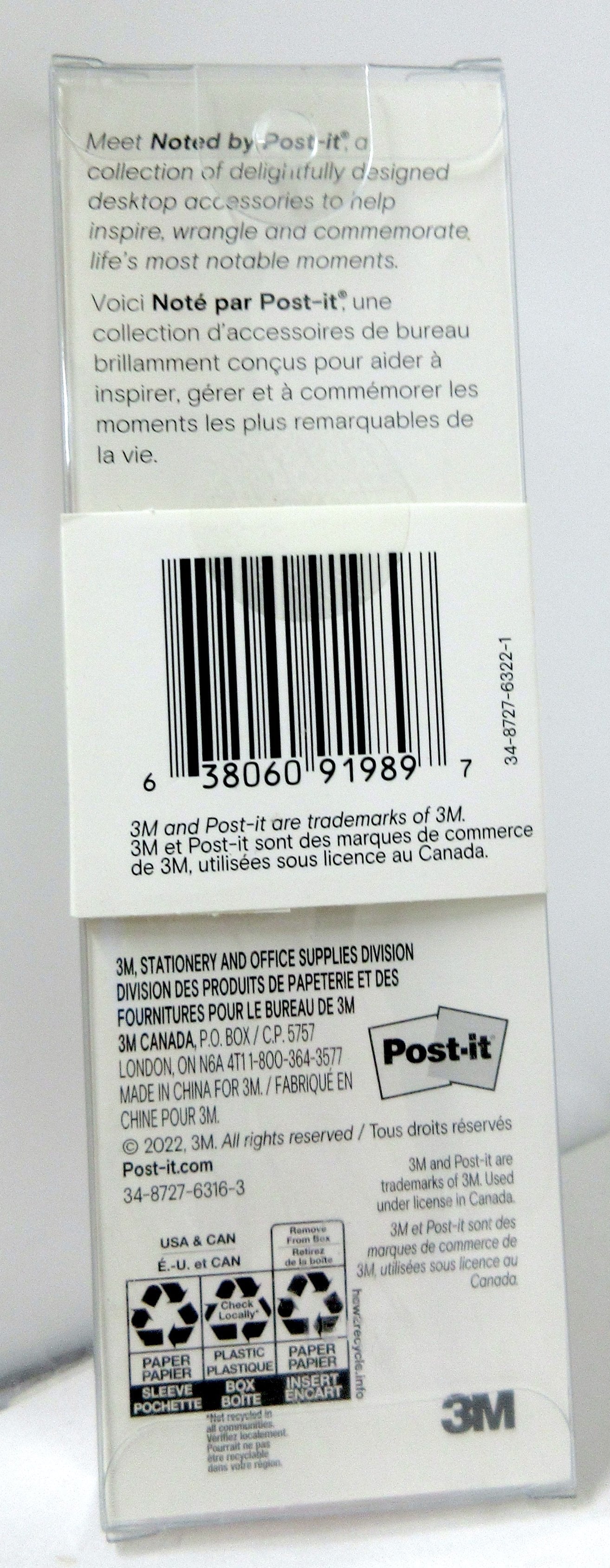 POST - IT Noted by Post-It Pens, Felt Tip, 0.5 mm, Assorted Ink Colors, 3 Count